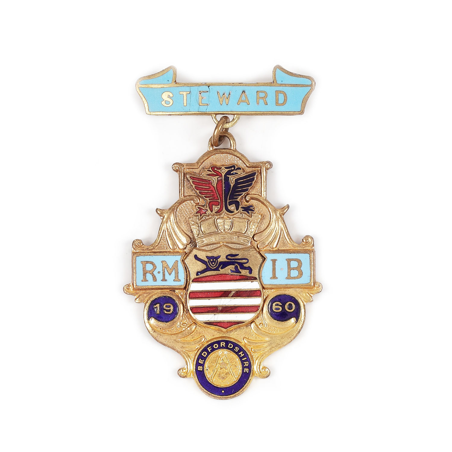 Ordin masonic al ”Royal Masonic Institution For Boys”, pentru funcţia de Steward, 1960