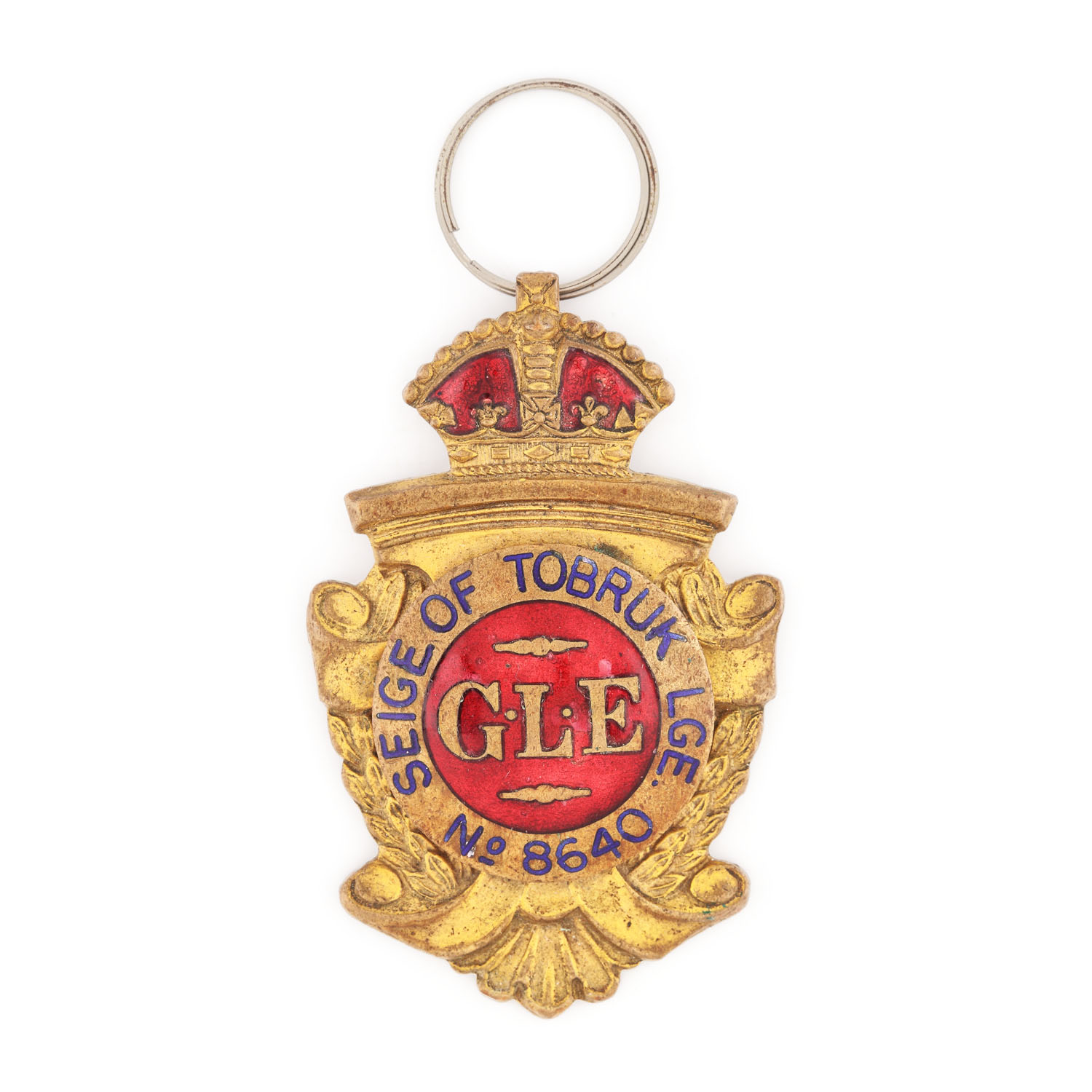 Bijuterie de colan masonic al lojei "Seige of Tobruk" nr. 8640