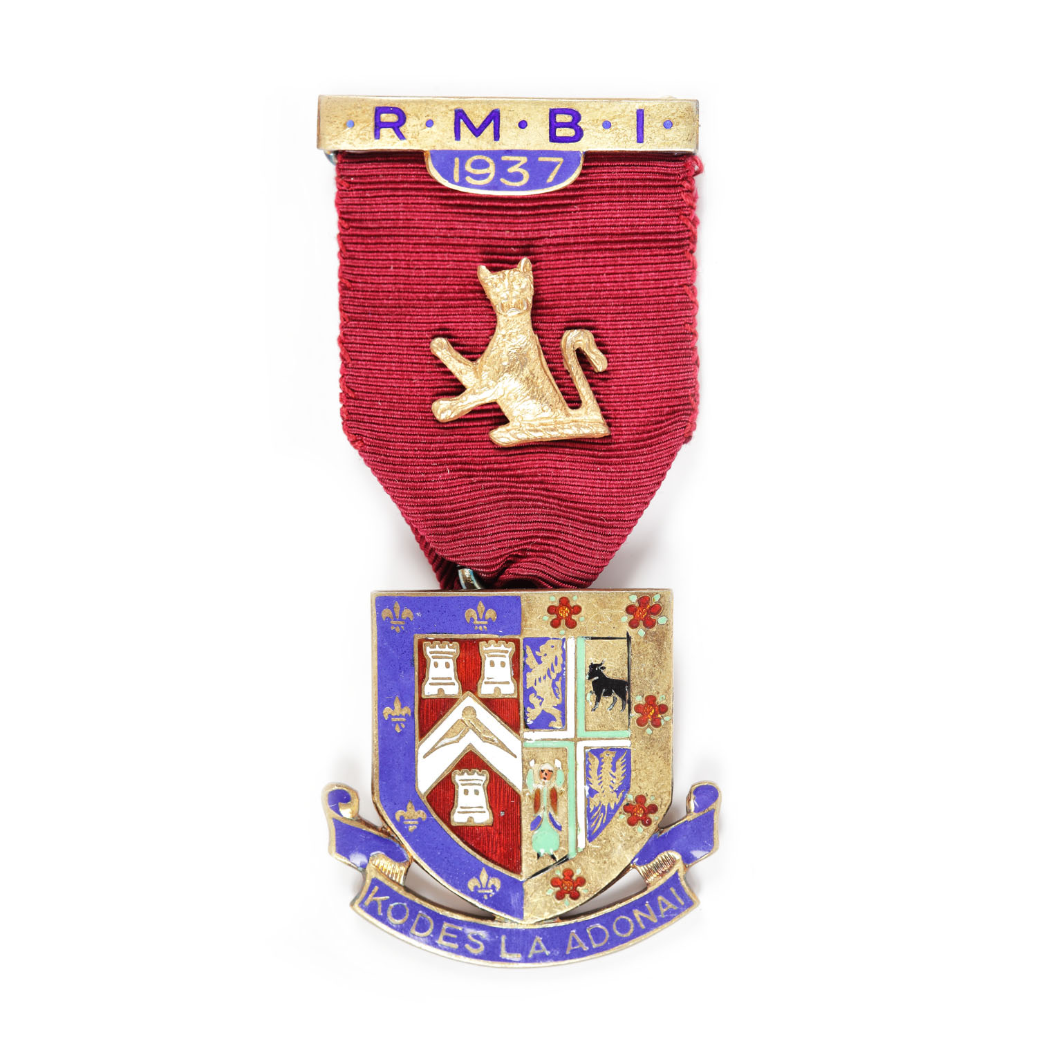 Ordin masonic din argint aurit al "Royal Masonic Benevolent Institution", 1937