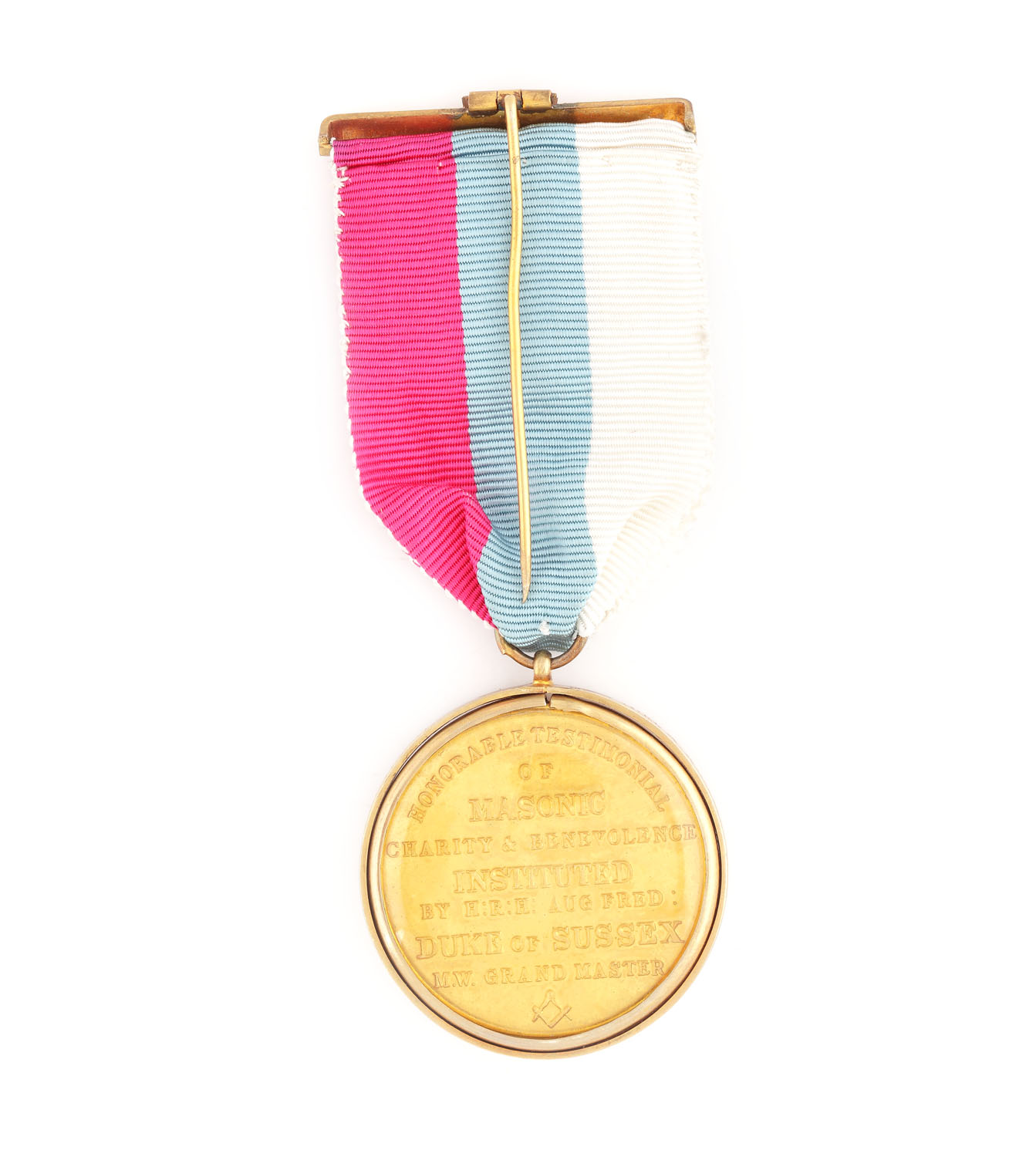Ordin masonic al ”Cheshire Masonic Charities", prezentat lui  A.A.D. Wood, pentru serviciul adus în funcția de Steward