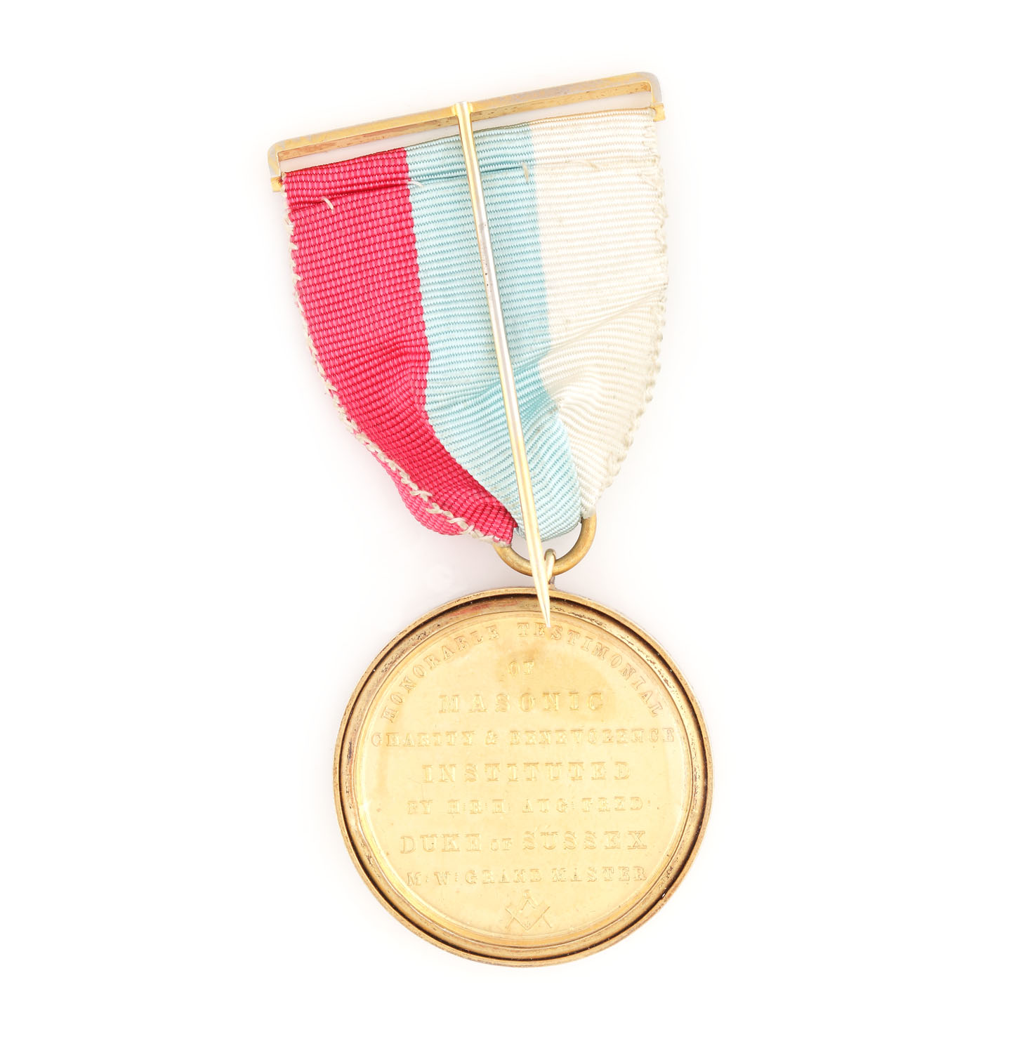 Ordin masonic al "Cheshire Masonic Charities", prezentat lui  G. Williams, pentru serviciul adus în funcția de Steward