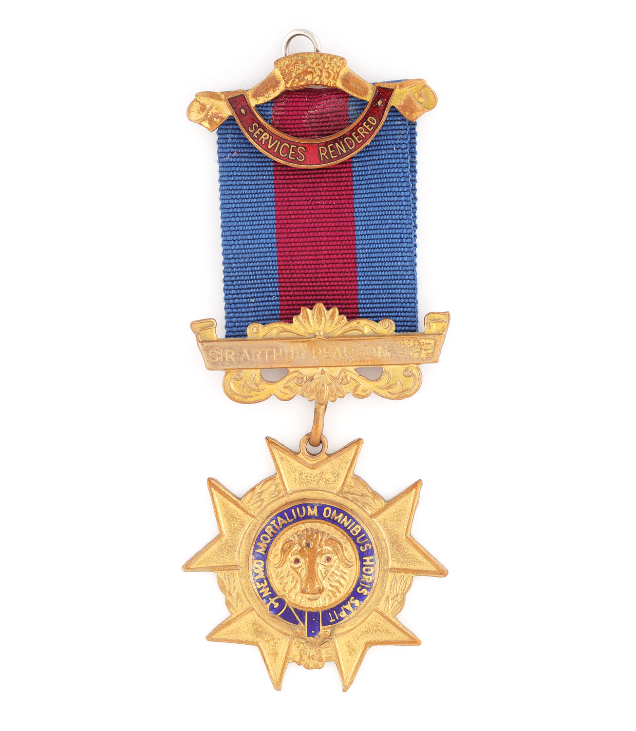 RAOB Masonic order, presented to E. A. Booker by Sir Arthur Pearson Lodge no. 7148, 1980