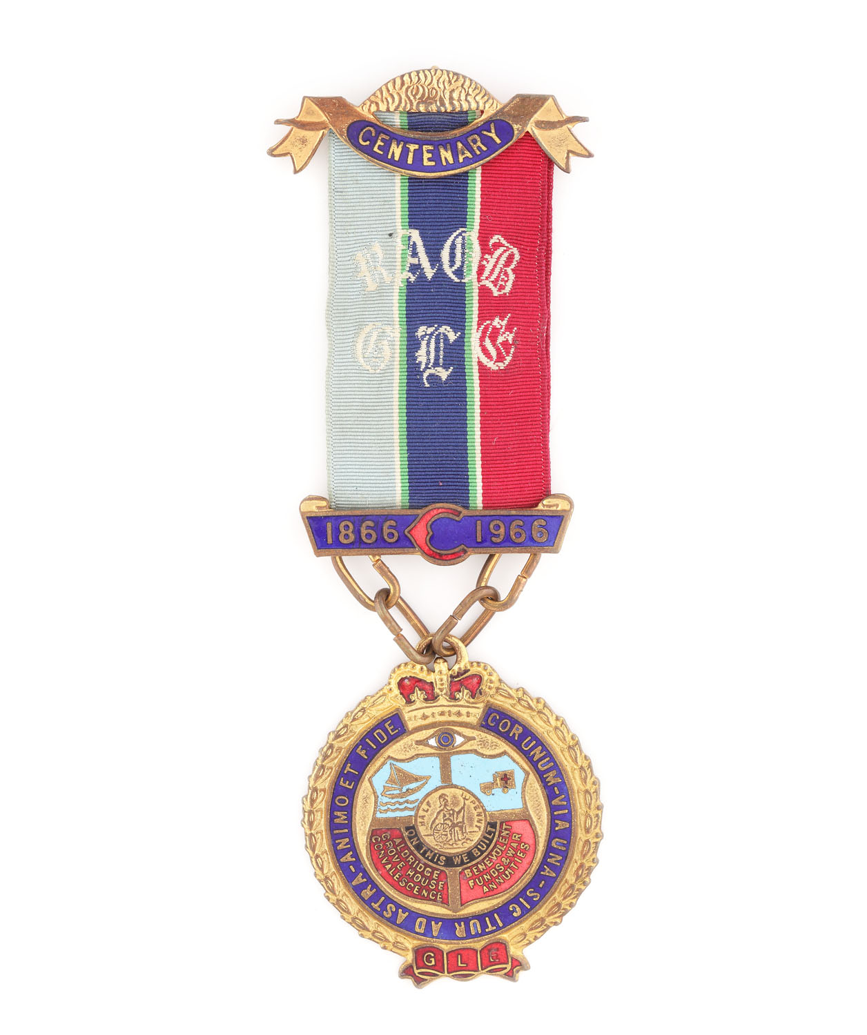 Ordin masonic al ”R.A.O.B.”, prezentat lui D. Charles de loja ”Lion” nr. 2316, 1966