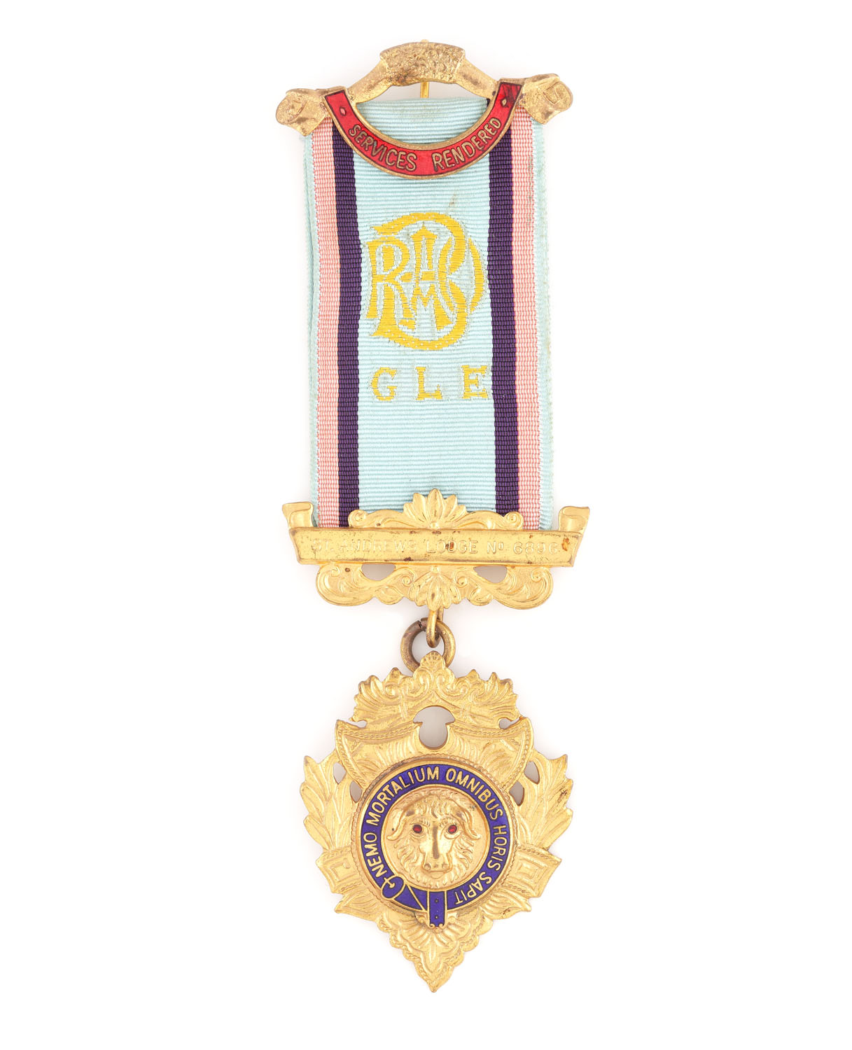 Ordin masonic al ”R.A.O.B.”, prezentat lui O. Oke de către loja ”St. Andrews” nr. 6896