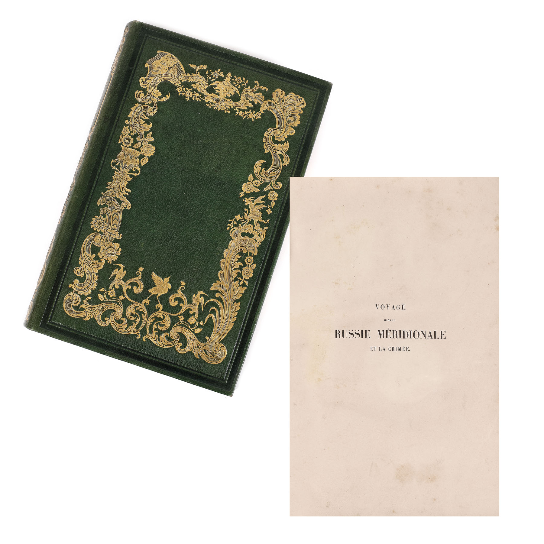 ”Călătorind prin Rusia Meridională, Crimeea, Ungaria, Valahia și Moldova”, de Anatole Démidoff, franceză, Paris, 1840, cu 64 de litografii colorate manual semnate Auguste Raffet