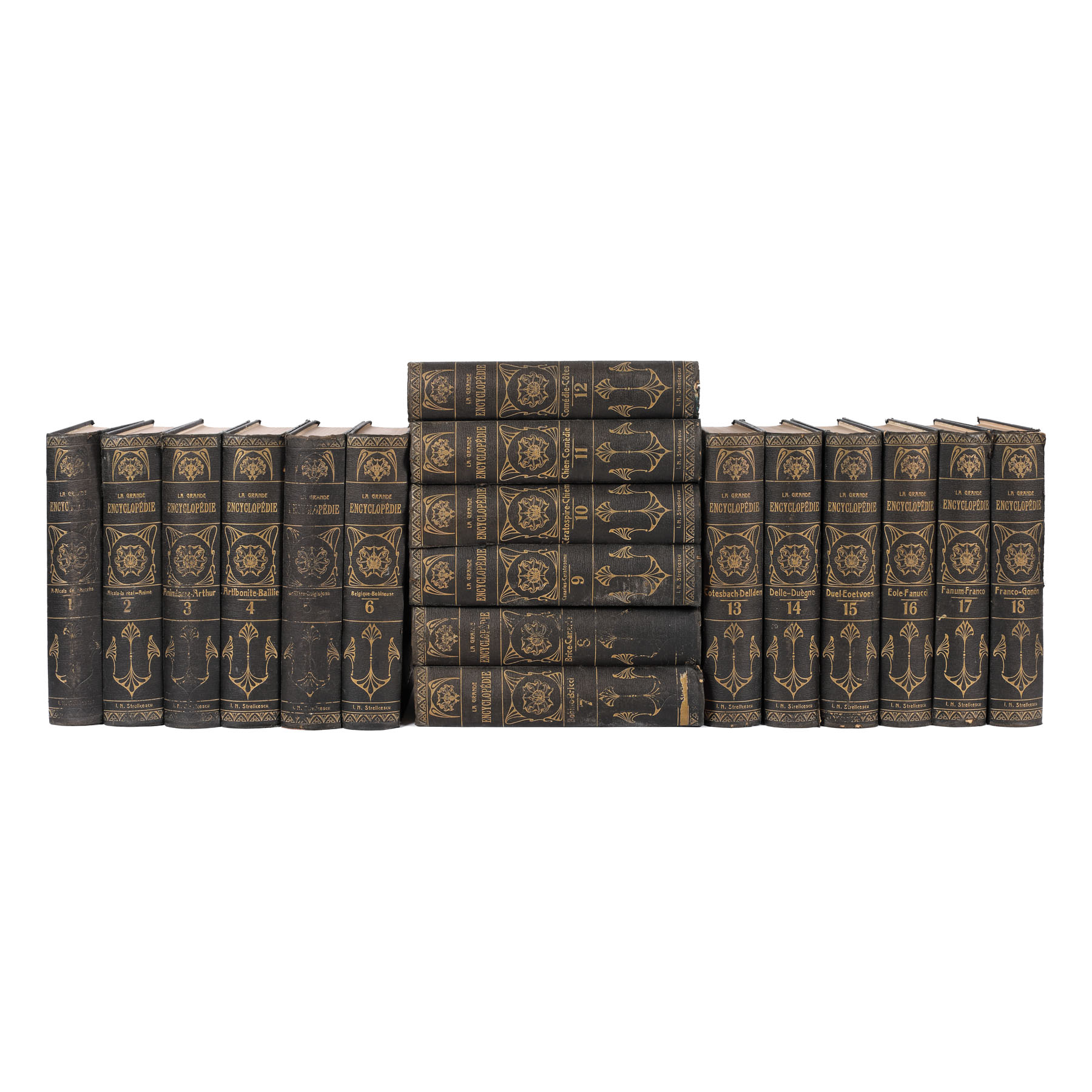 ”Marea Enciclopedie a stiinței, literaturii și artei”, 18 volume, franceză, Paris, 1885