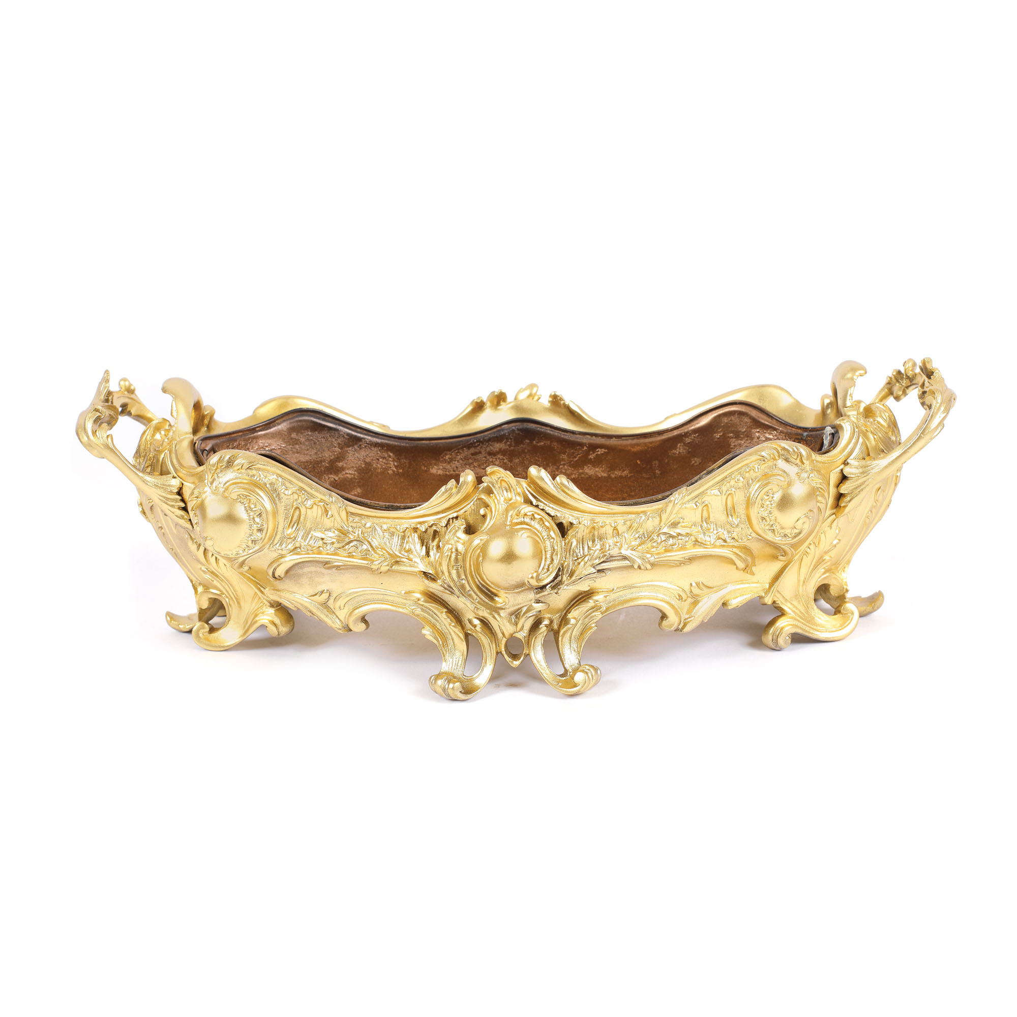 Jardinieră realizată în manieră Rococo, din bronz doré, cca. 1860