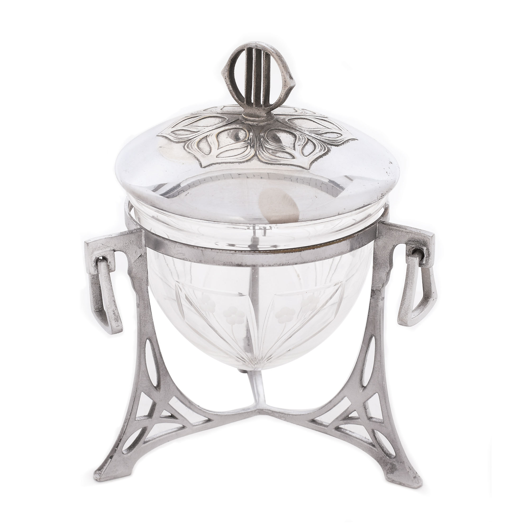 Deosebită bombonieră WMF, în stil Sezession, cca. 1880-1900, piesă de colecție