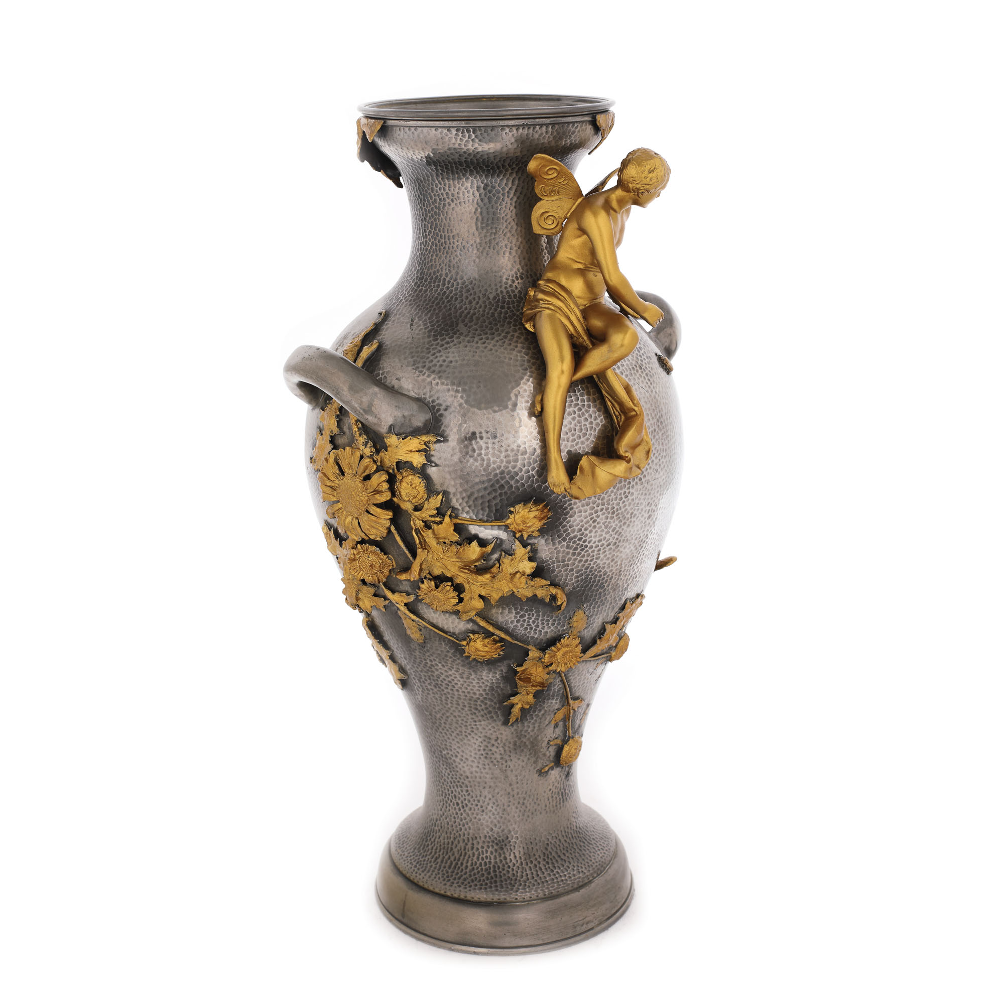 Vas Art Nouveau ornat cu Eros și decor simbolist, cca. 1900