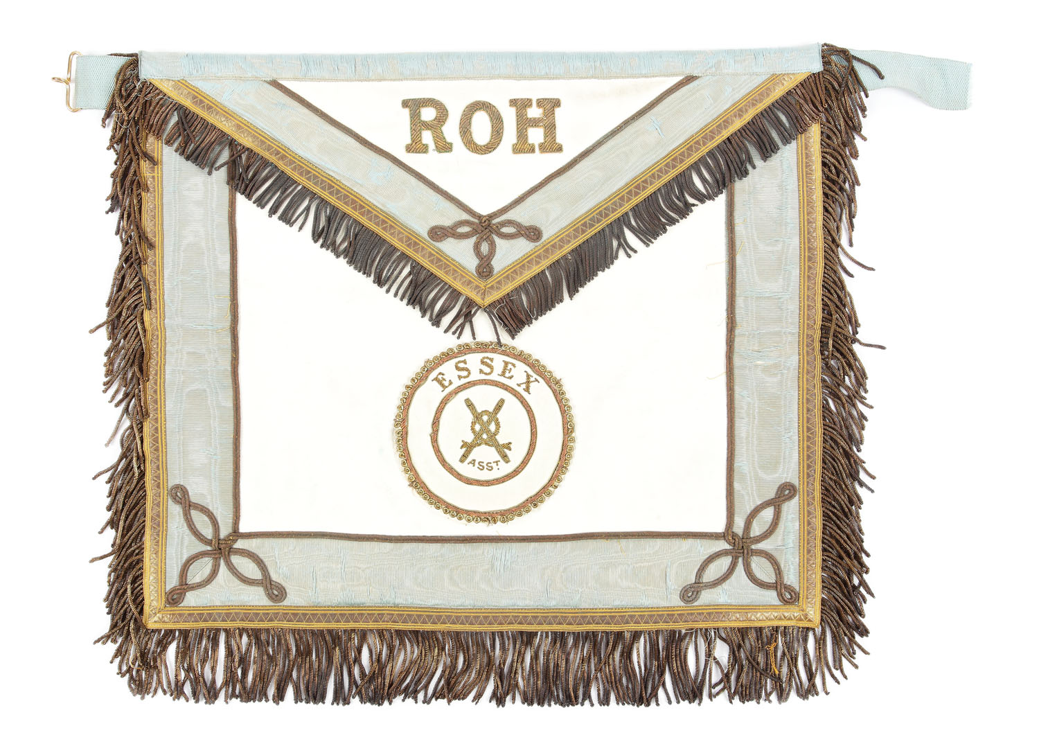 Şorț masonic de maestru "R.A.O.B.", pentru gradul Roll of Honour