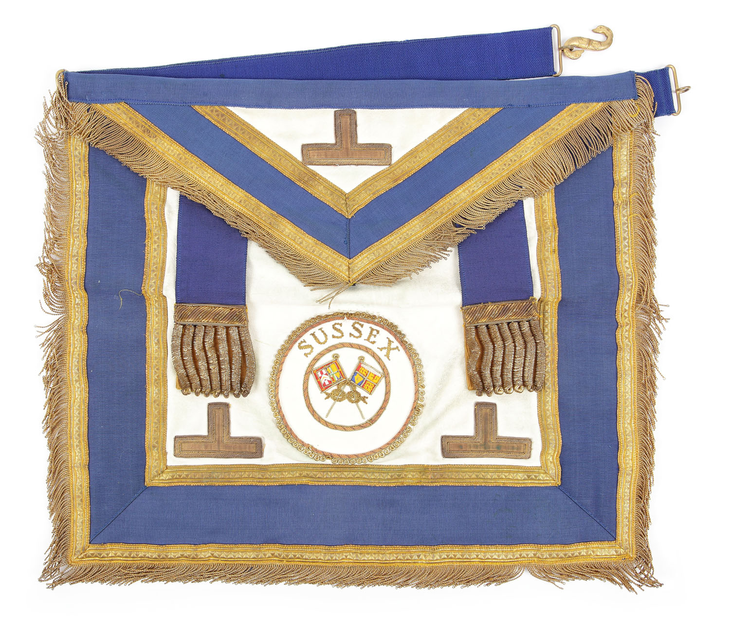Şorț masonic de Maestru de Ceremonie, Sussex