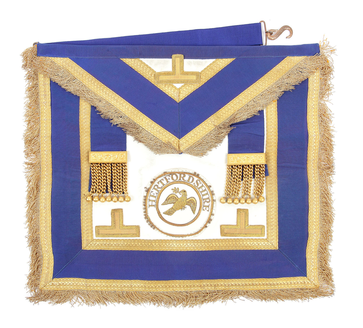 Şorț masonic de Maestru de Ceremonie, Hertfordshire