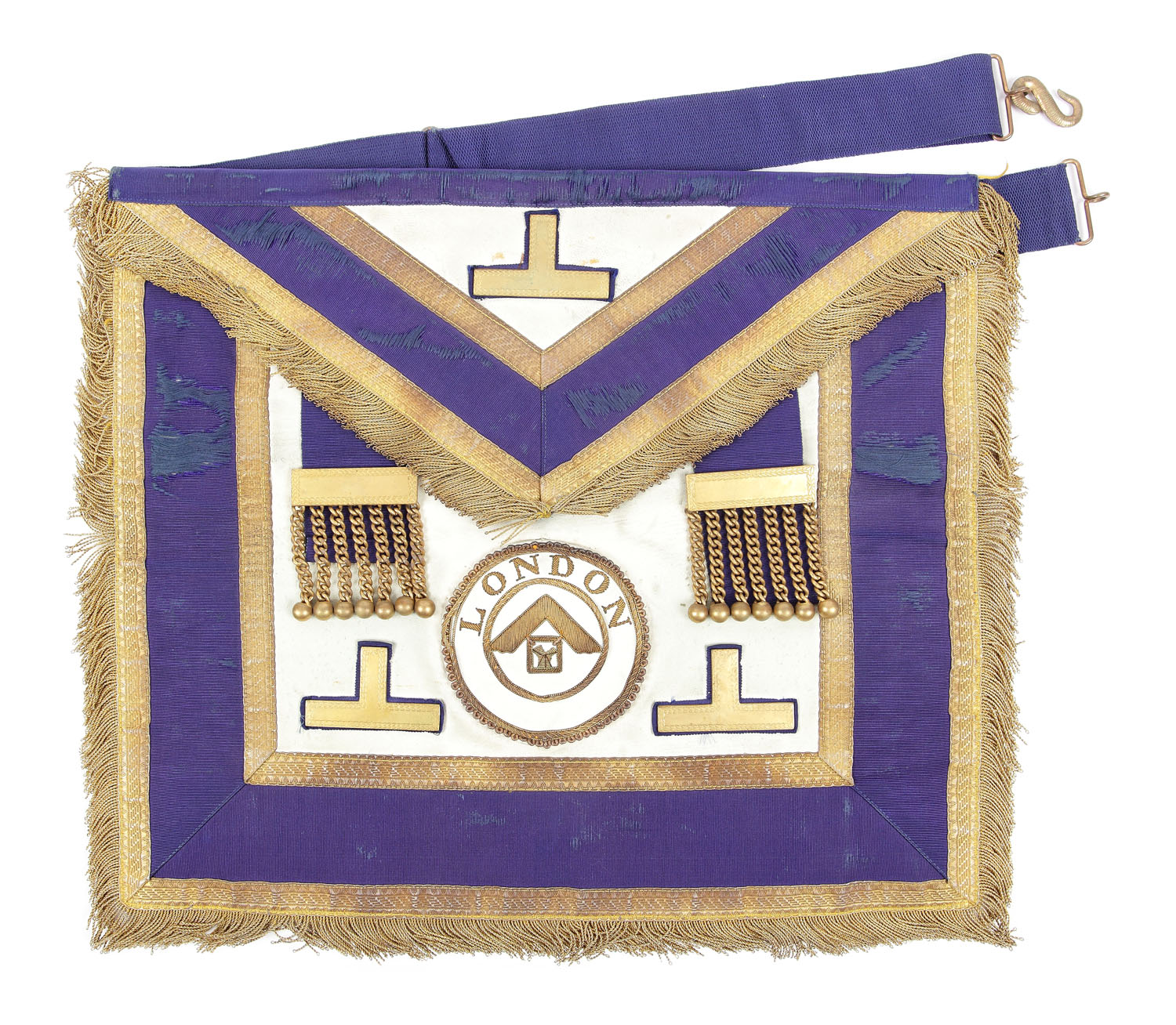 Şorț masonic de Maestru de Ceremonie, Londra