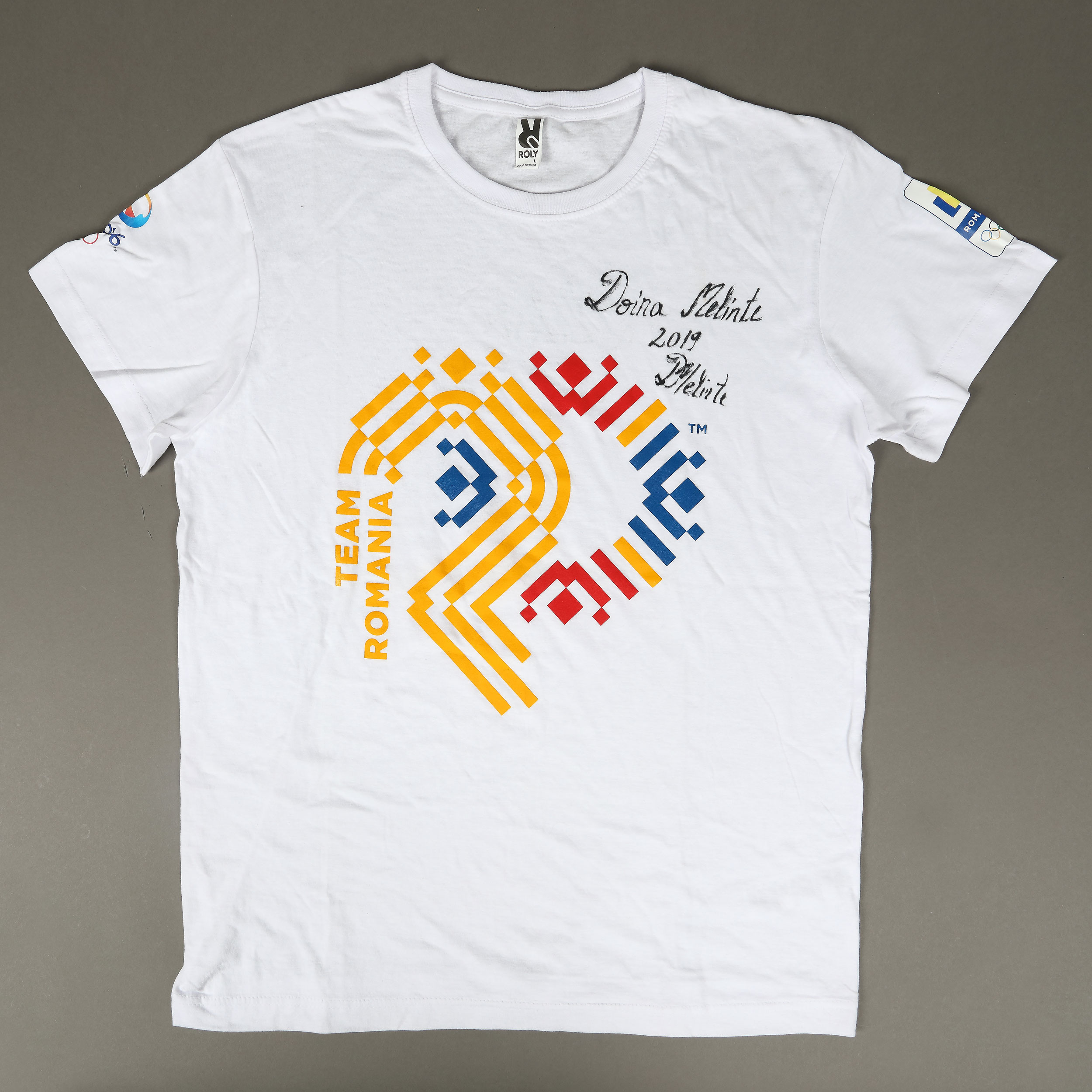 Tricoul de la Jocurile Olimpice de la Rio de Janeiro, 2016, cu autograful atletei Doina Melinte
