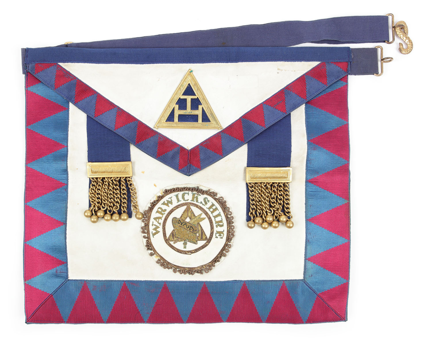 Şorț masonic de maestru al ritului de York, Warwickshire