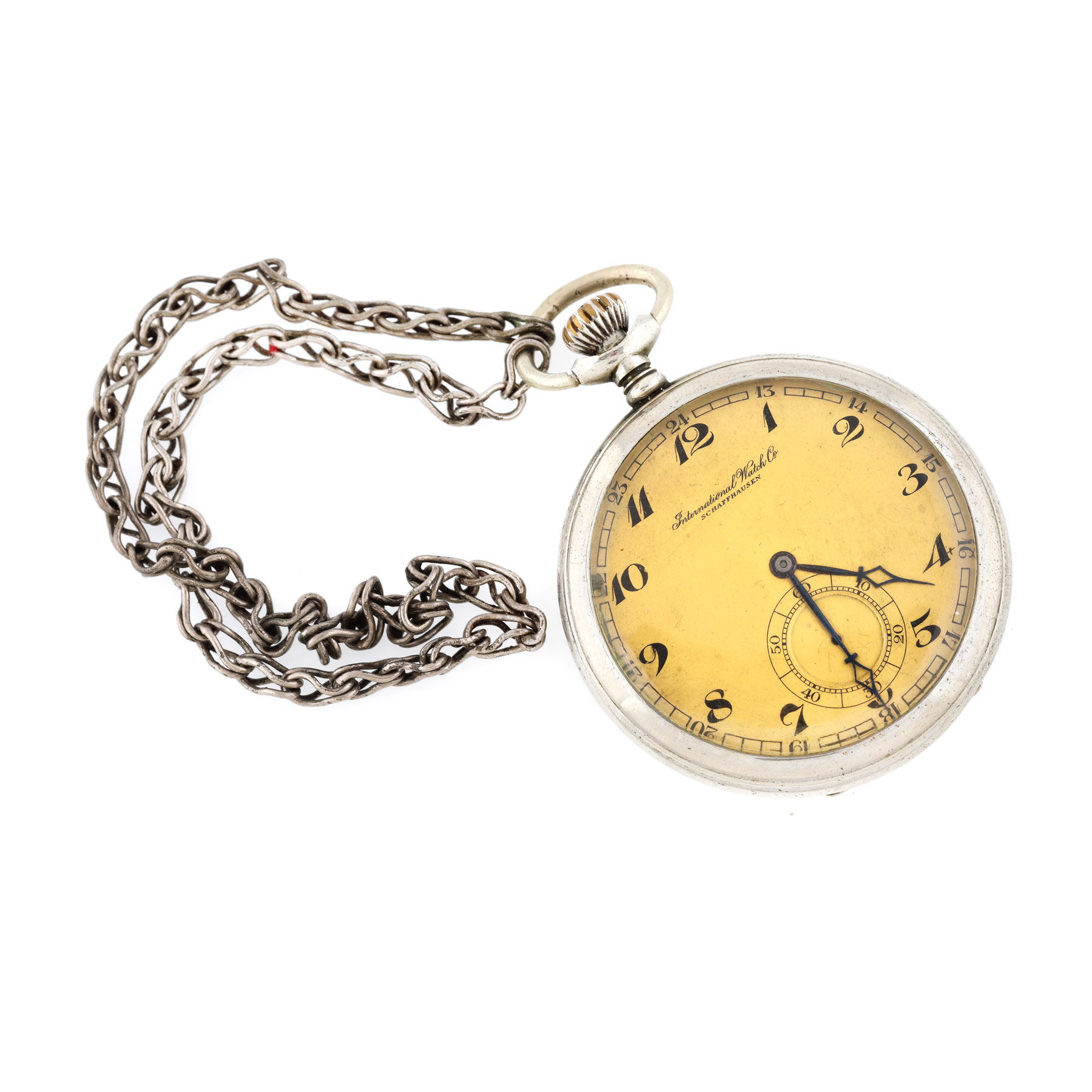 Ceas IWC, de buzunar, bărbătesc, cca. 1920, în cutie originală