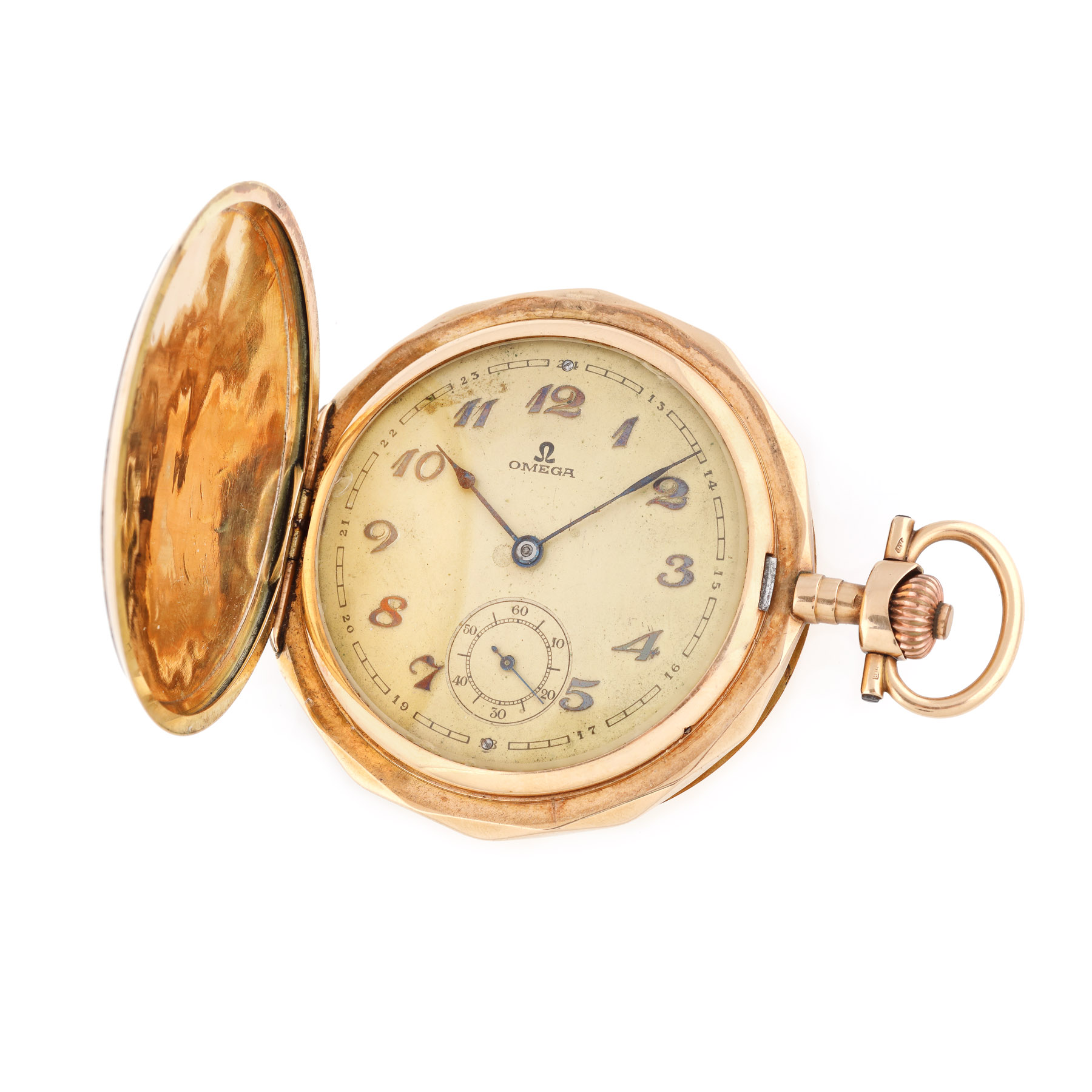 Ceas Omega, din aur, de buzunar, cca. 1905