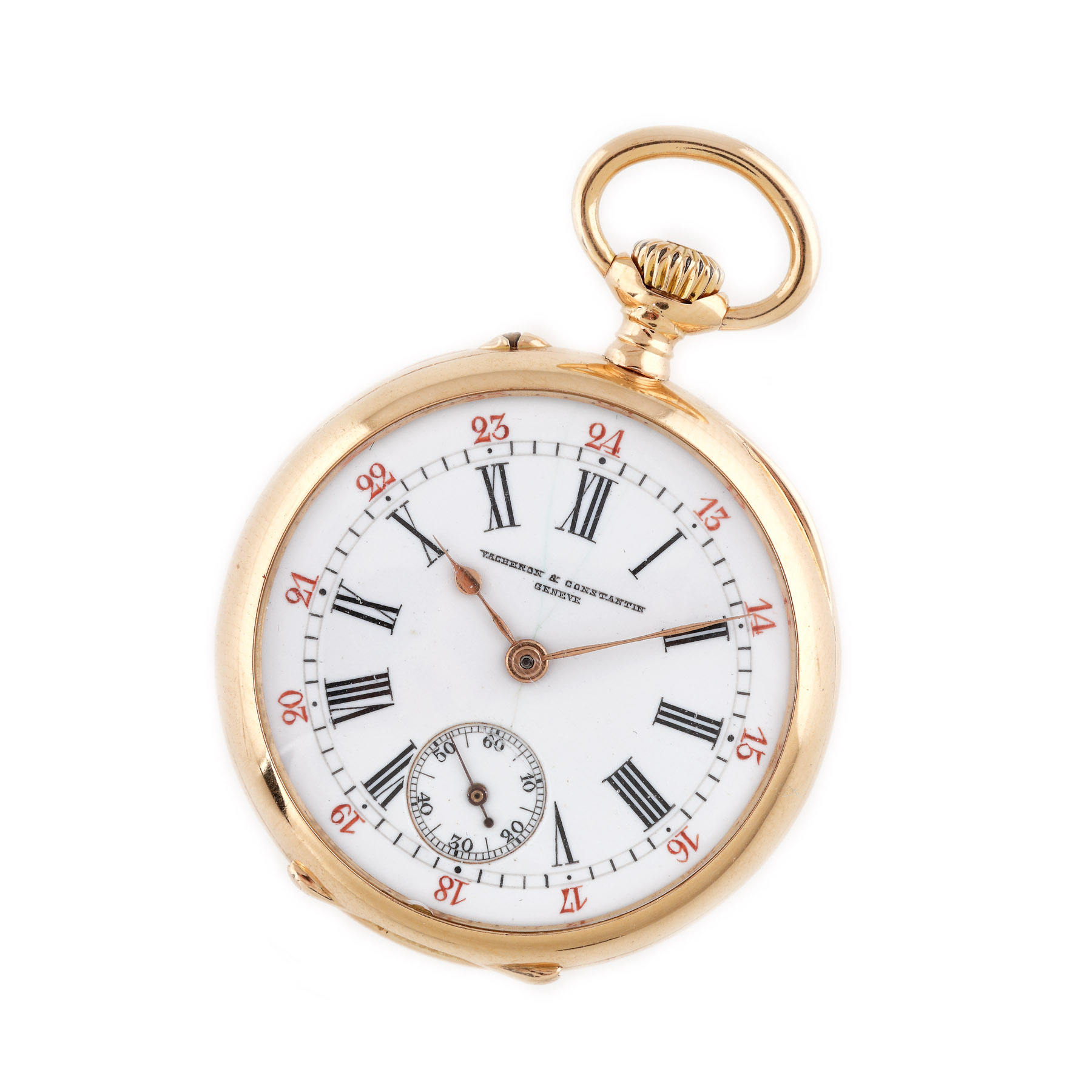 Rar ceas Vacheron Constantin, din aur, de buzunar, cca. 1900, piesă de colecție