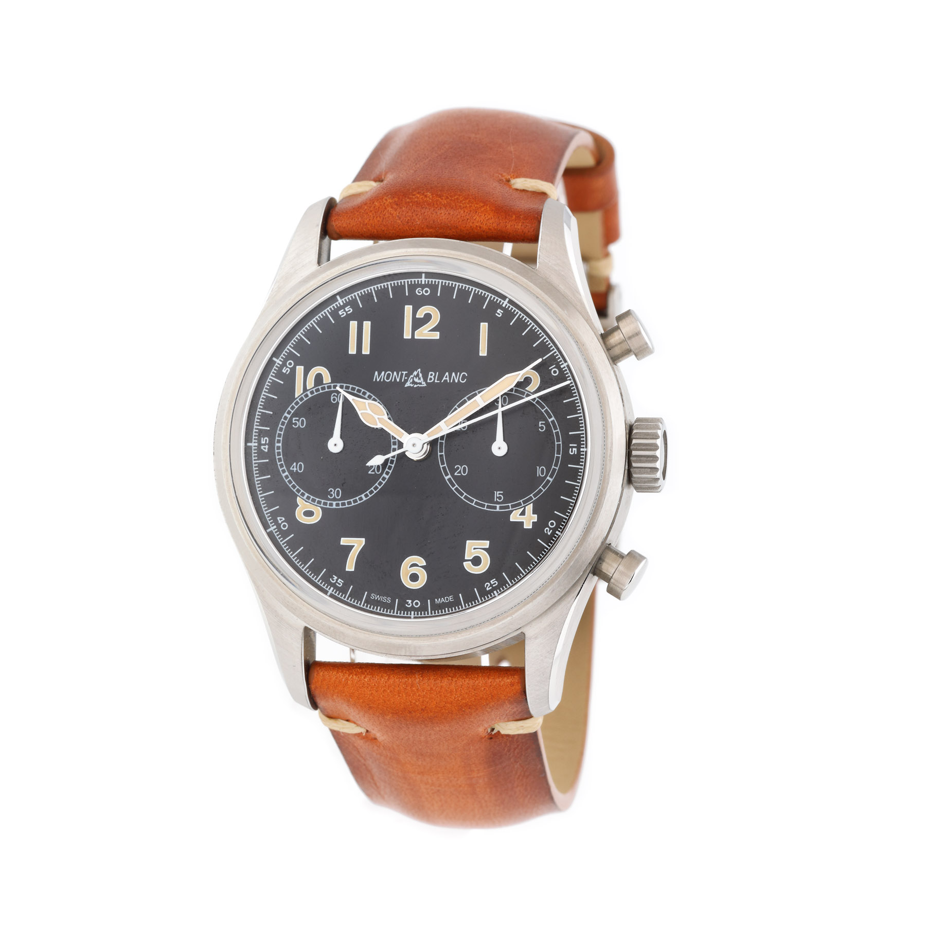 Ceas Montblanc 1858 Chronograph, de mână, bărbătesc, în cutie originală și certificate de autenticitate