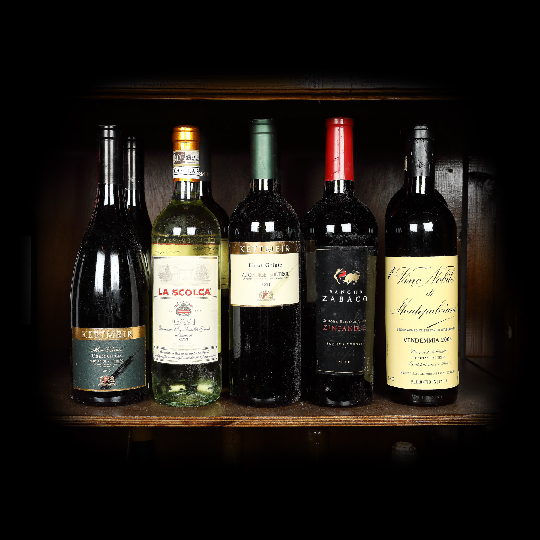 2005-2013 International Wines from a Collector's Cellar, 12 bottles x 0,75l