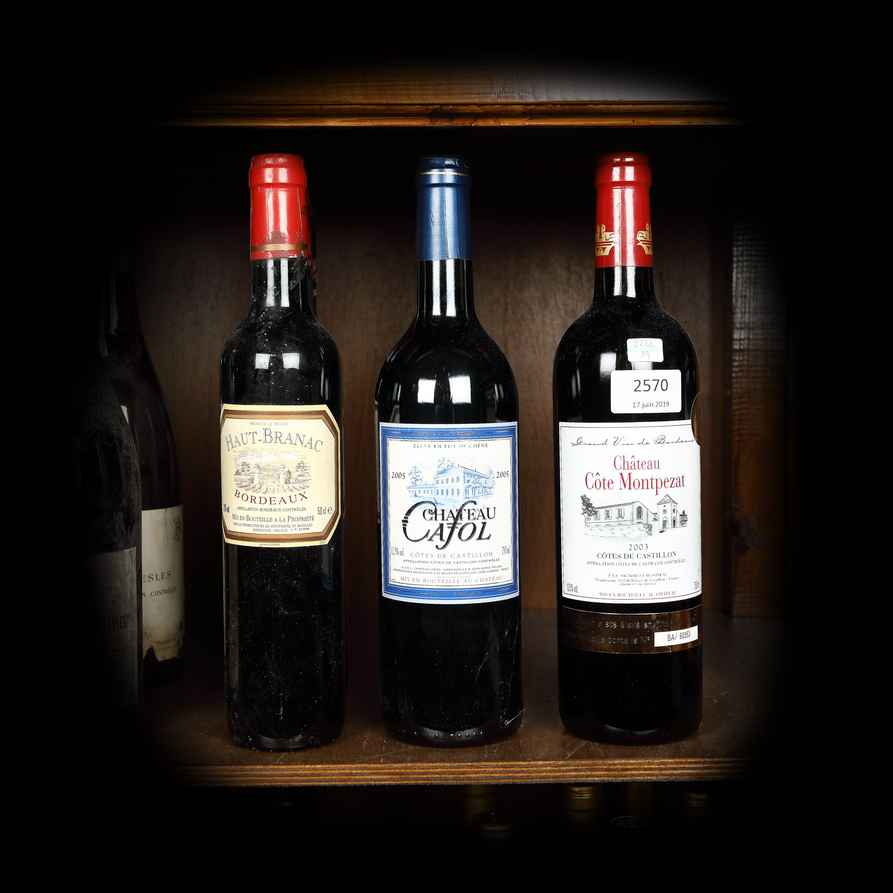 Lotul format din 6 vinuri franțuzești, anii 1990-2000, 6st x 0,75l