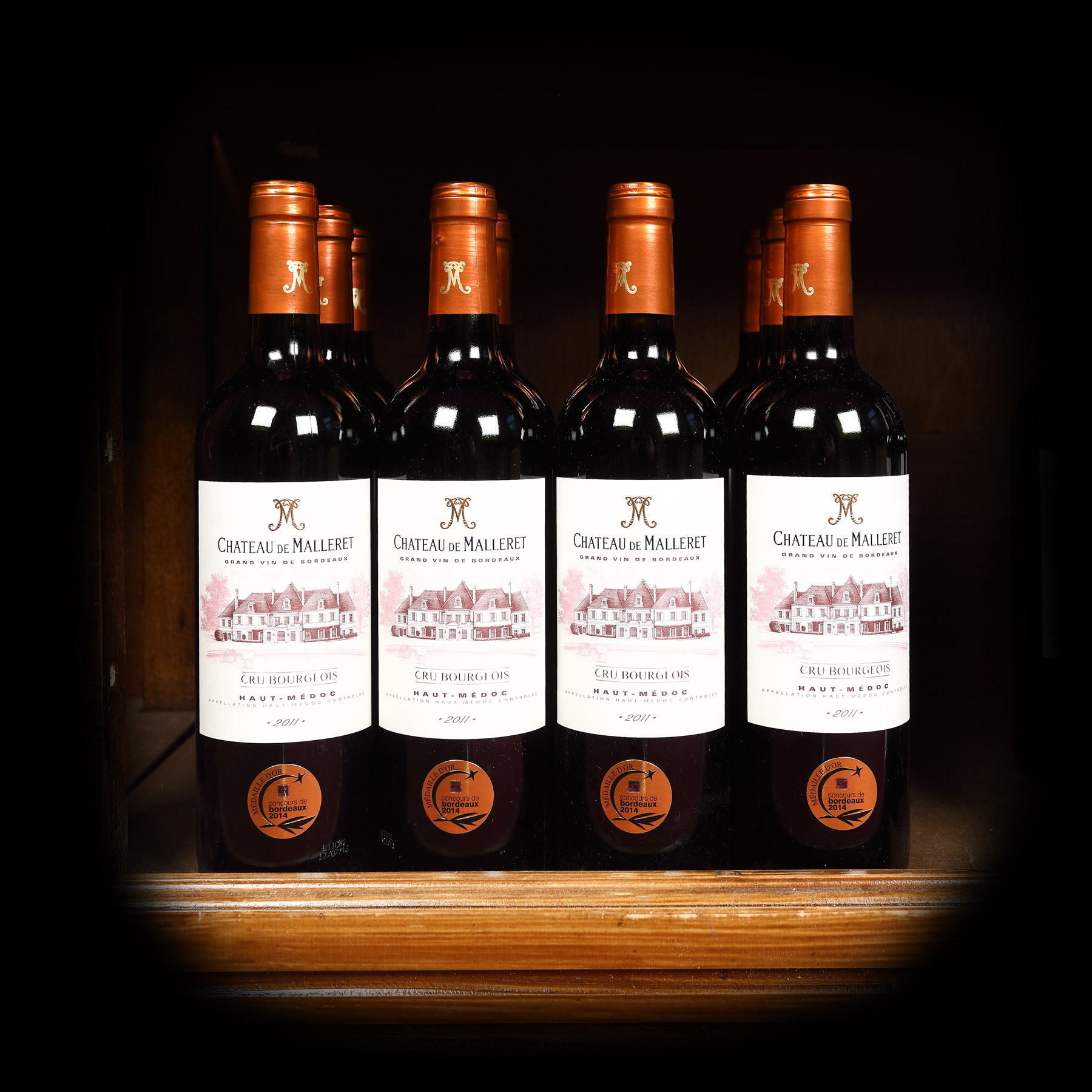 Château de Malleret, Haut-Médoc, 2011, 12st x 0,75l