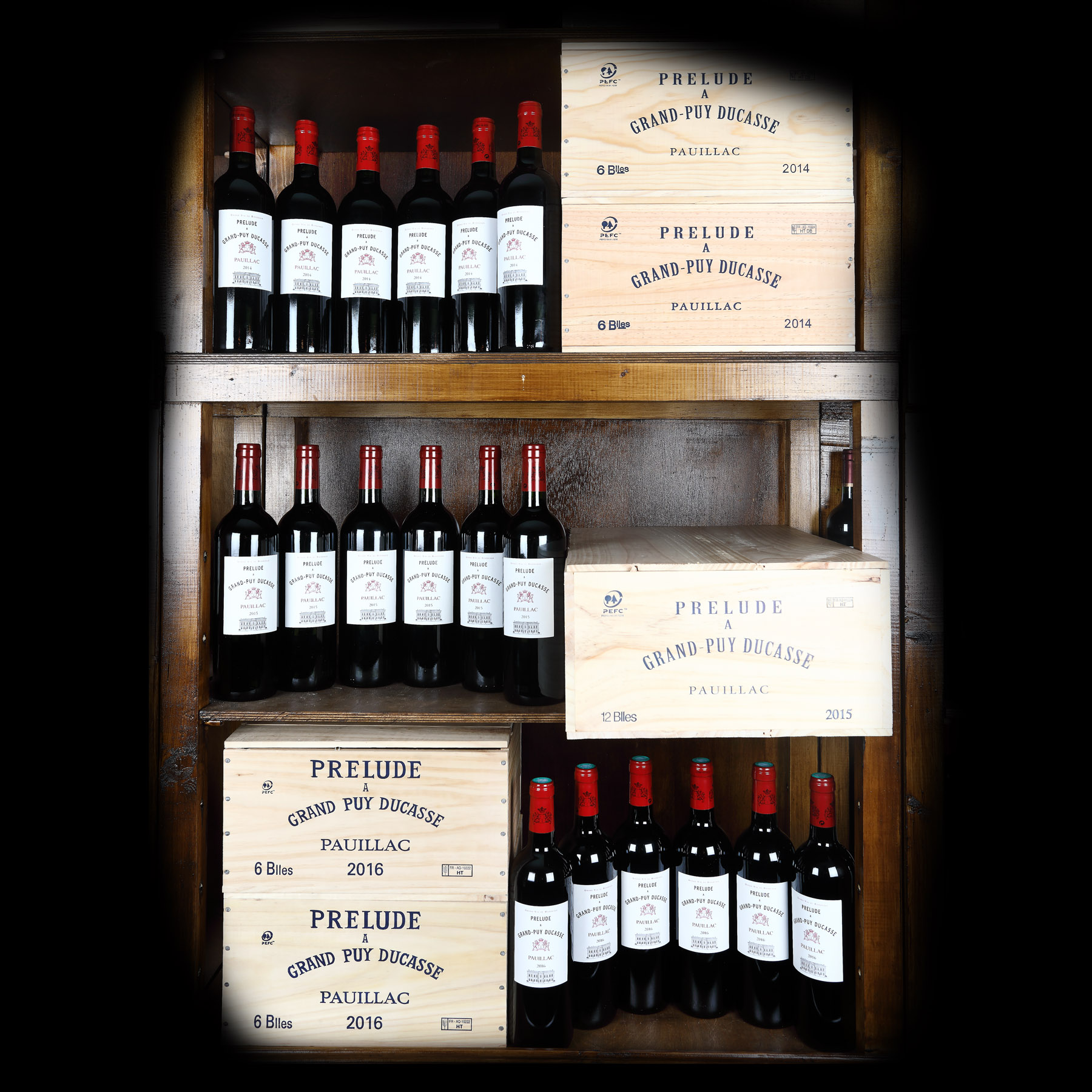 Prélude à Grand-Puy Ducasse, Pauillac, 2014-2016, 36st x 0,75l 