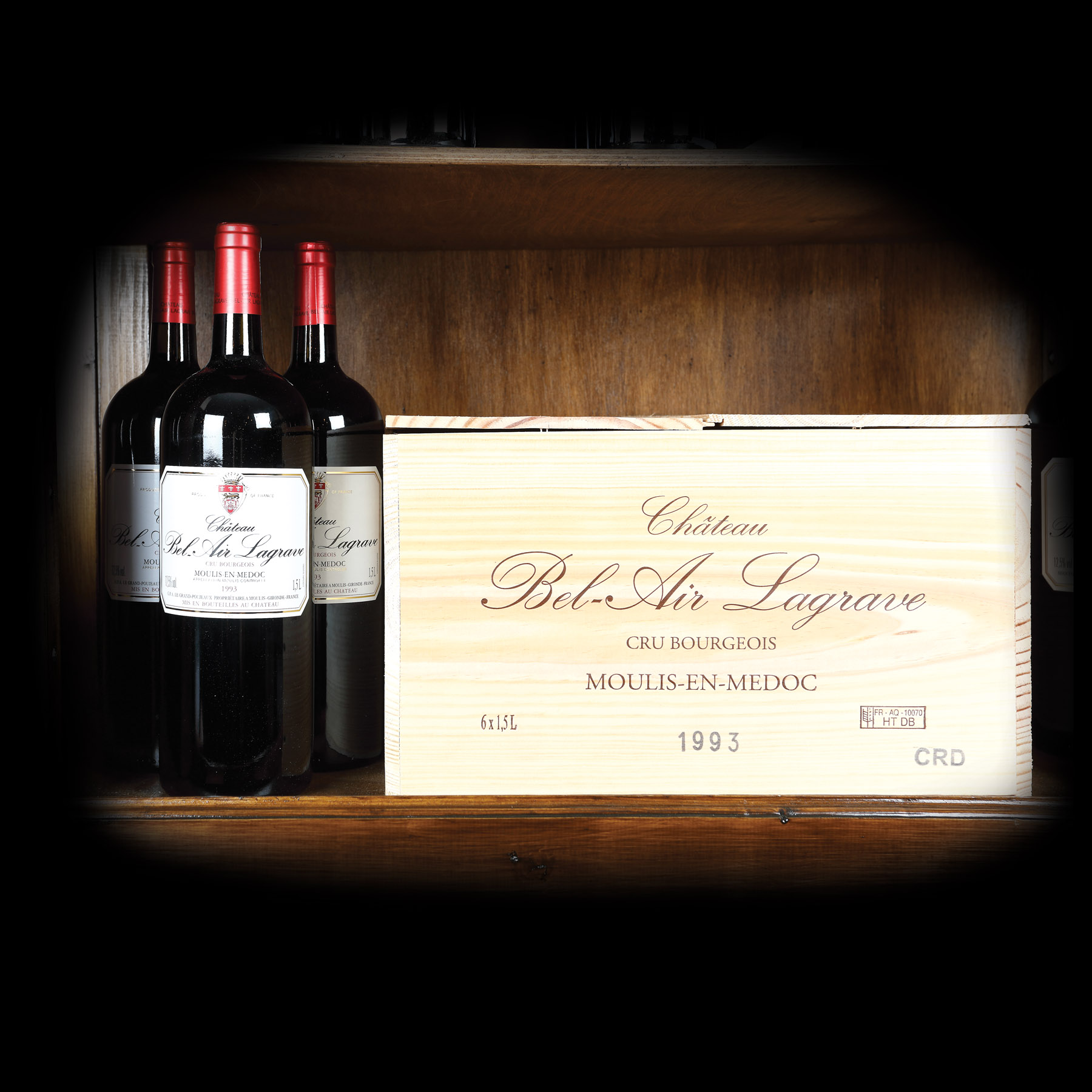 Vinuri Château Bel Air Lagrave, Médoc, 1993, 6st x 1,5l