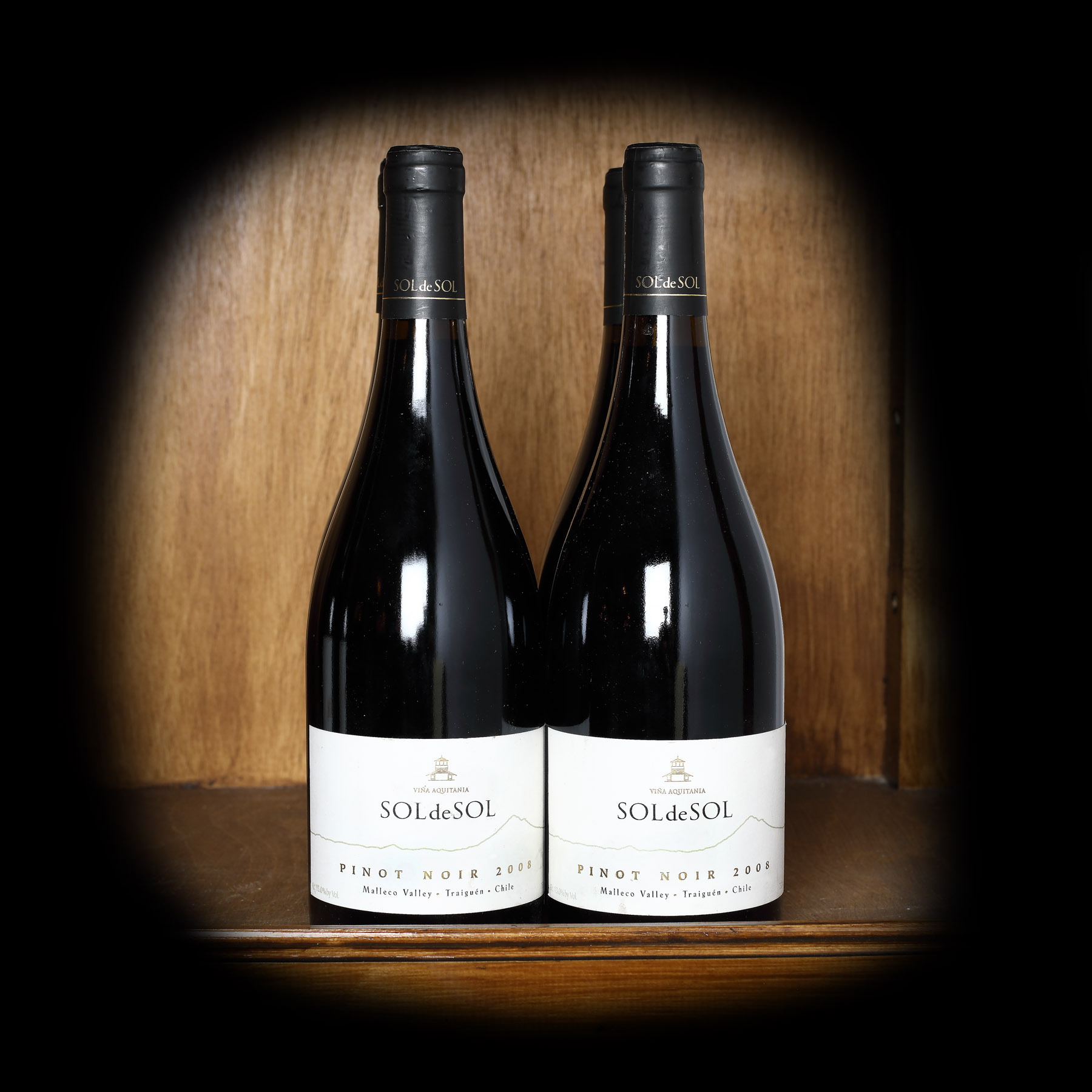 2008 Viña Aquitania, Sol de sol, Pinot Noir, Malleco Valley, Chile, 4 bottles x 0,75l