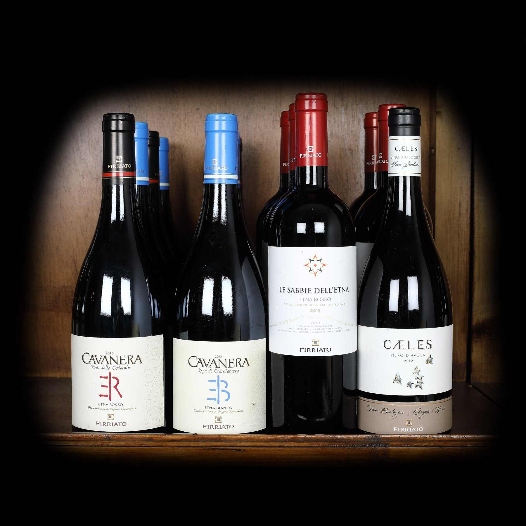 Lot format din 17 vinuri din Sicilia, Tenuta Firriato, 2010 - 2013, 17st x 0,75l