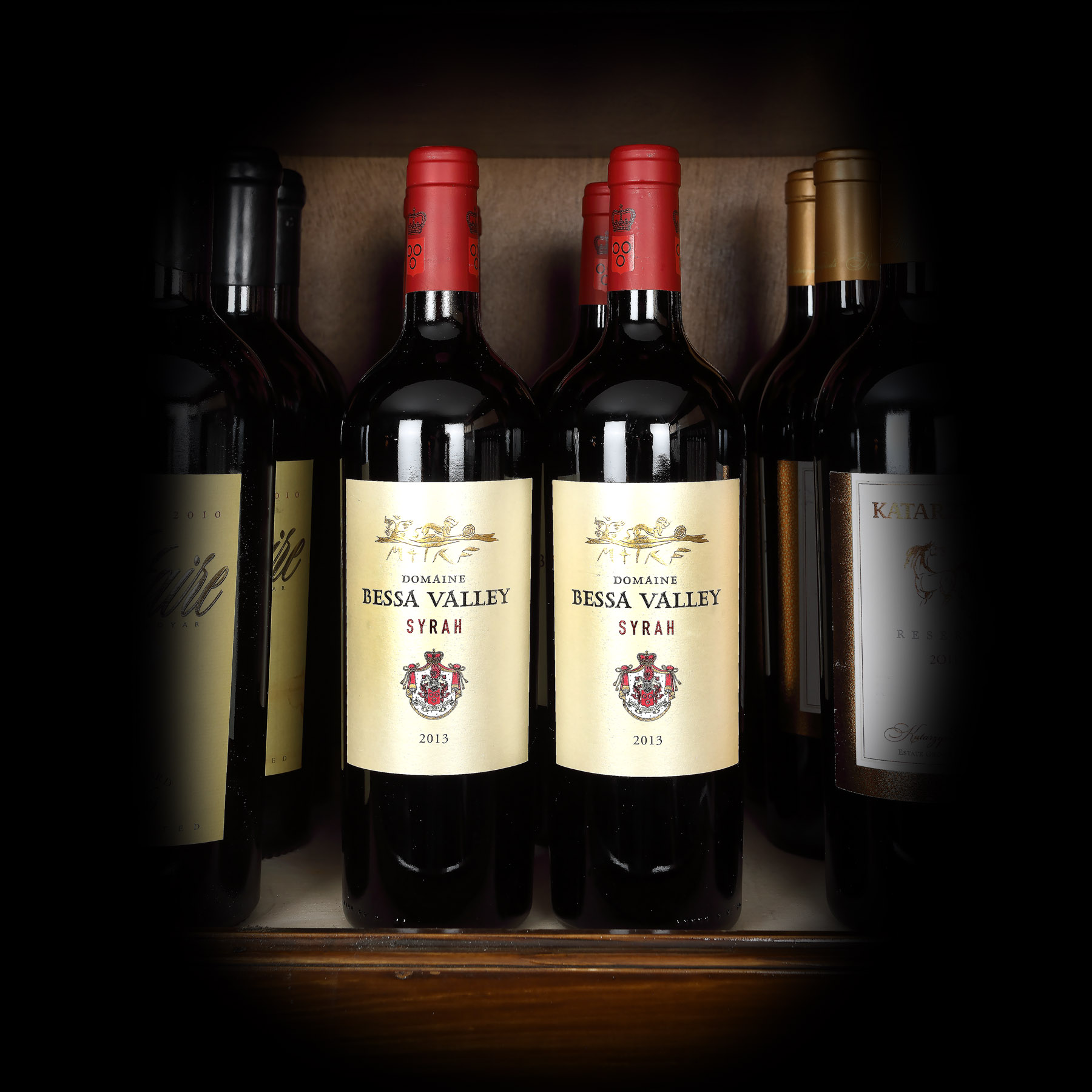 Lot interesant de vinuri roșii de la Bessa Valley Winery, Syrah, Bulgaria, 2013, 6st x 0,75l