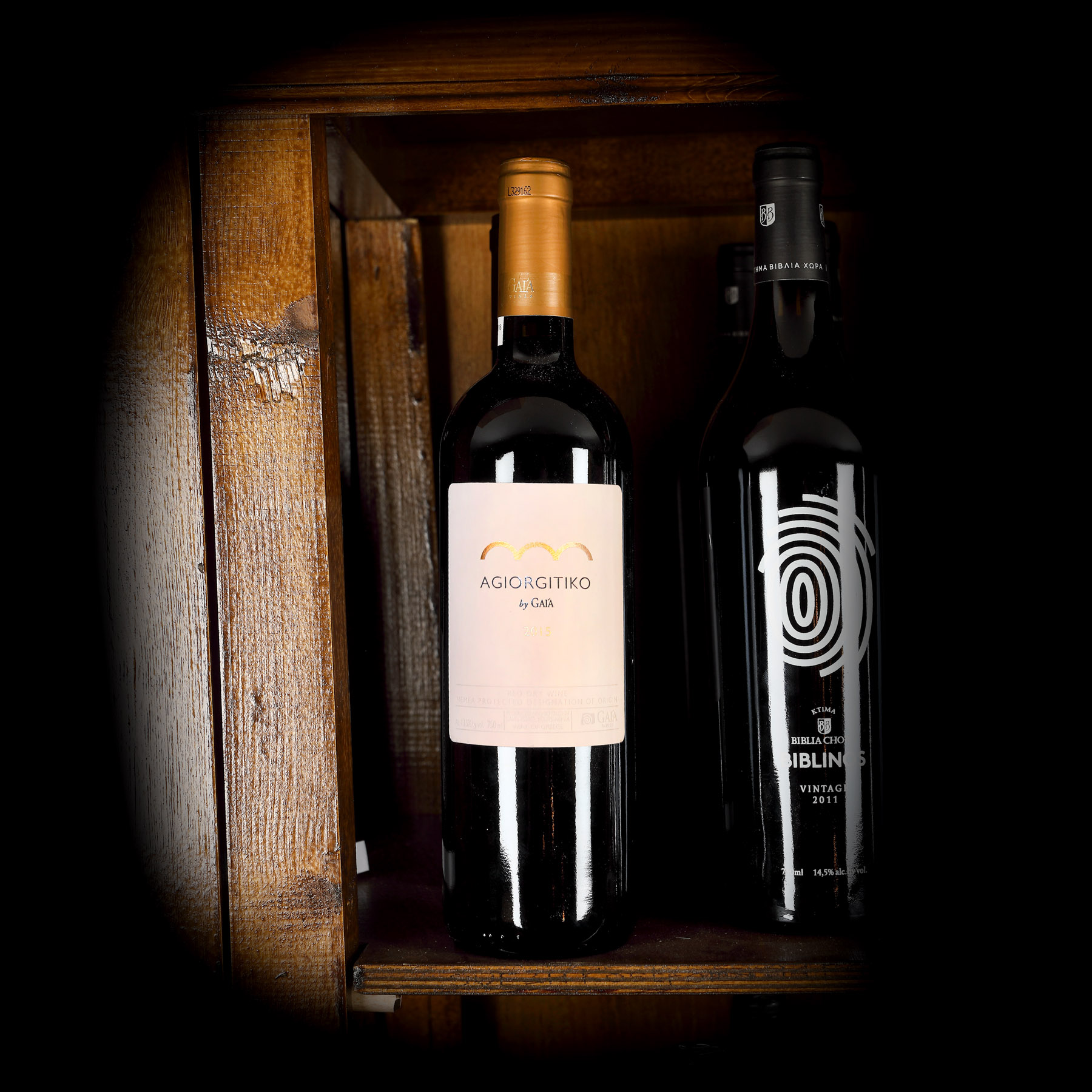 Lot de vinuri din Peloponez, 'Agiorgitiko by Gaia', Nemea, Grecia, 2015, 3st x 0,75l