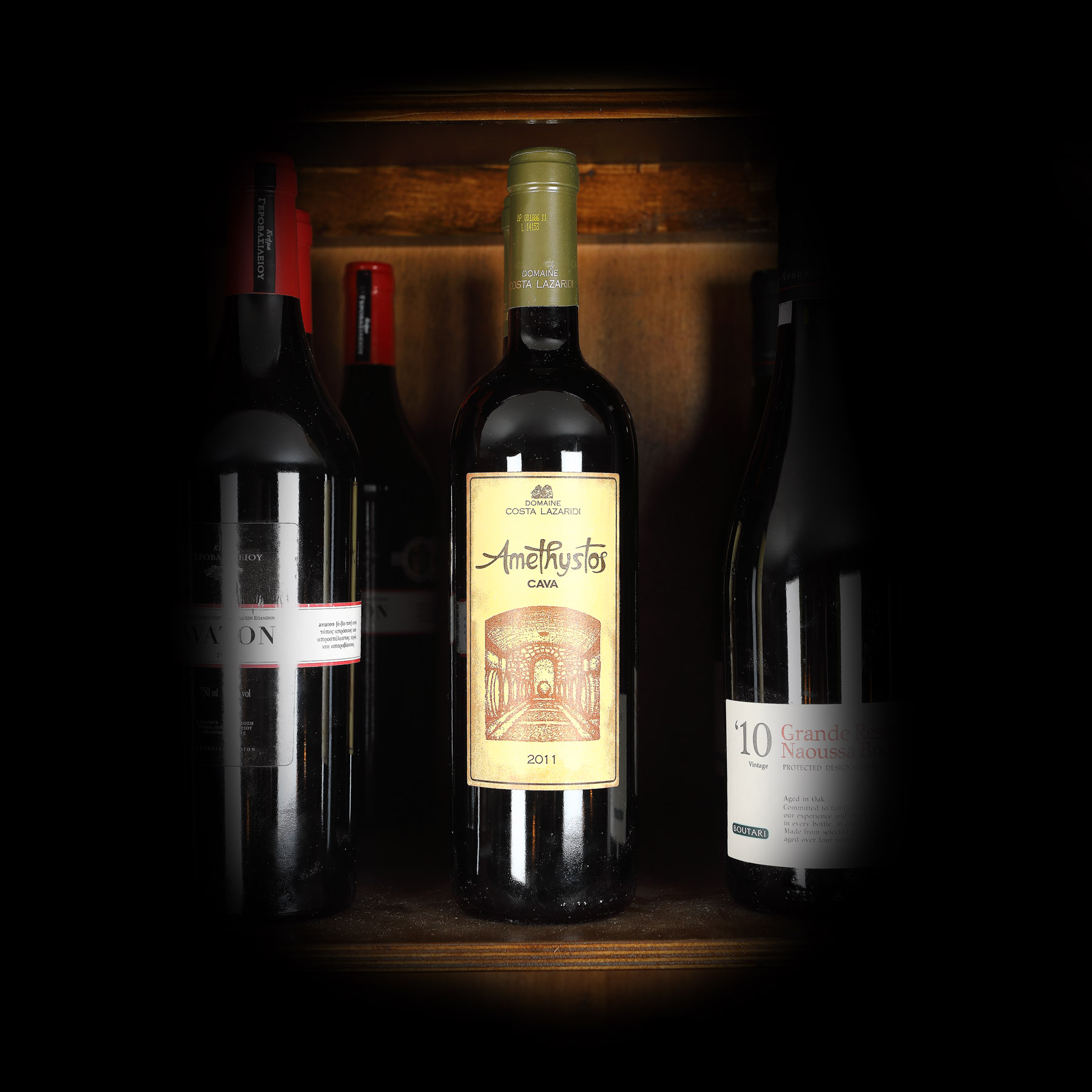 Lot de 4 vinuri roșii, Domaine Costa Lazaridi, Amethystos, Grecia, 2011, 4st x 0,75l