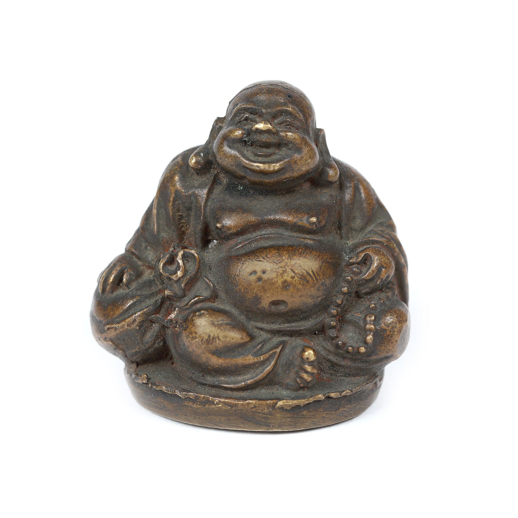 Buddha miniatural din bronz, perioada dinastiei Qing, China, sec. XVIII-XIX