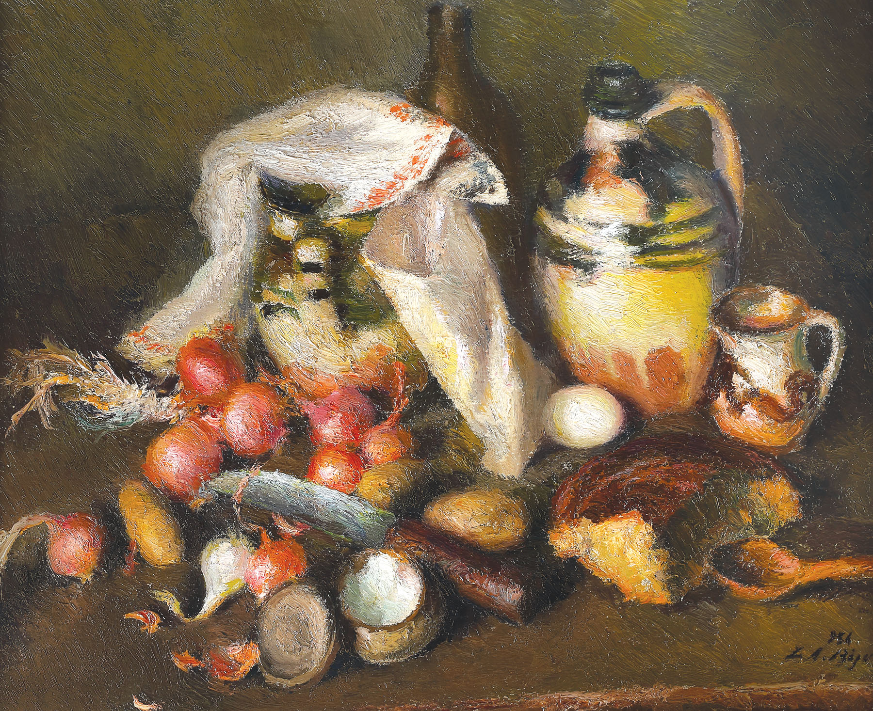 Still life with vegetables