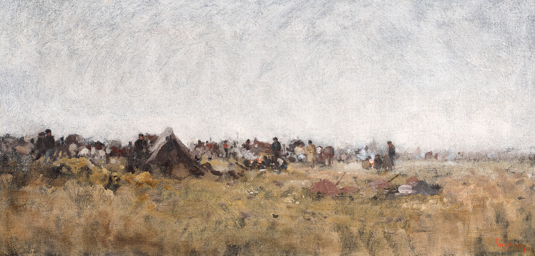 Camp site at the Danube, The War for Independence
