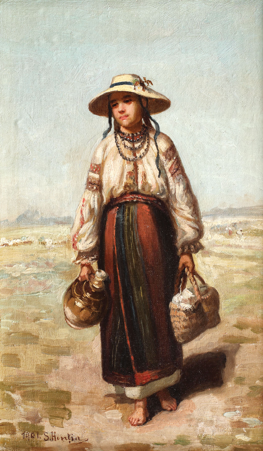 Peasant woman from Muscel