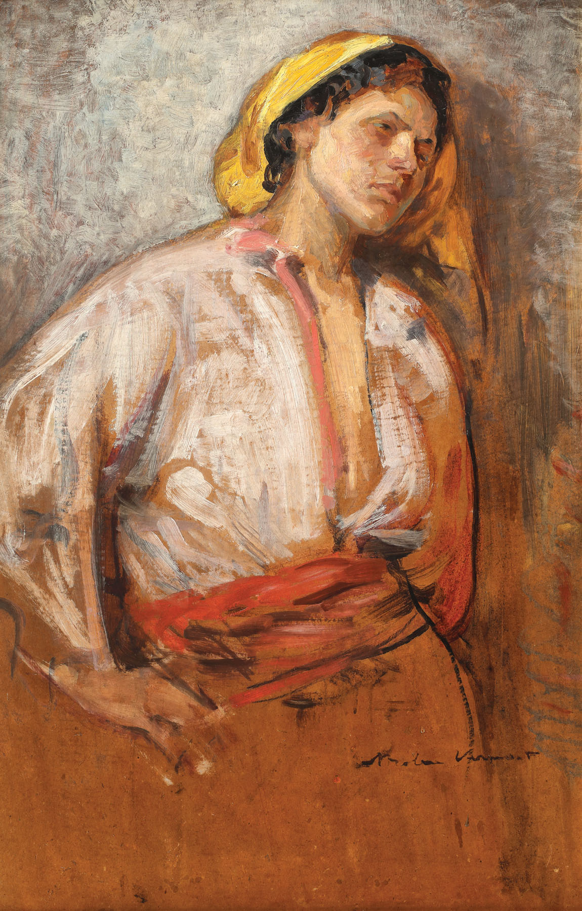 The yellow scarf