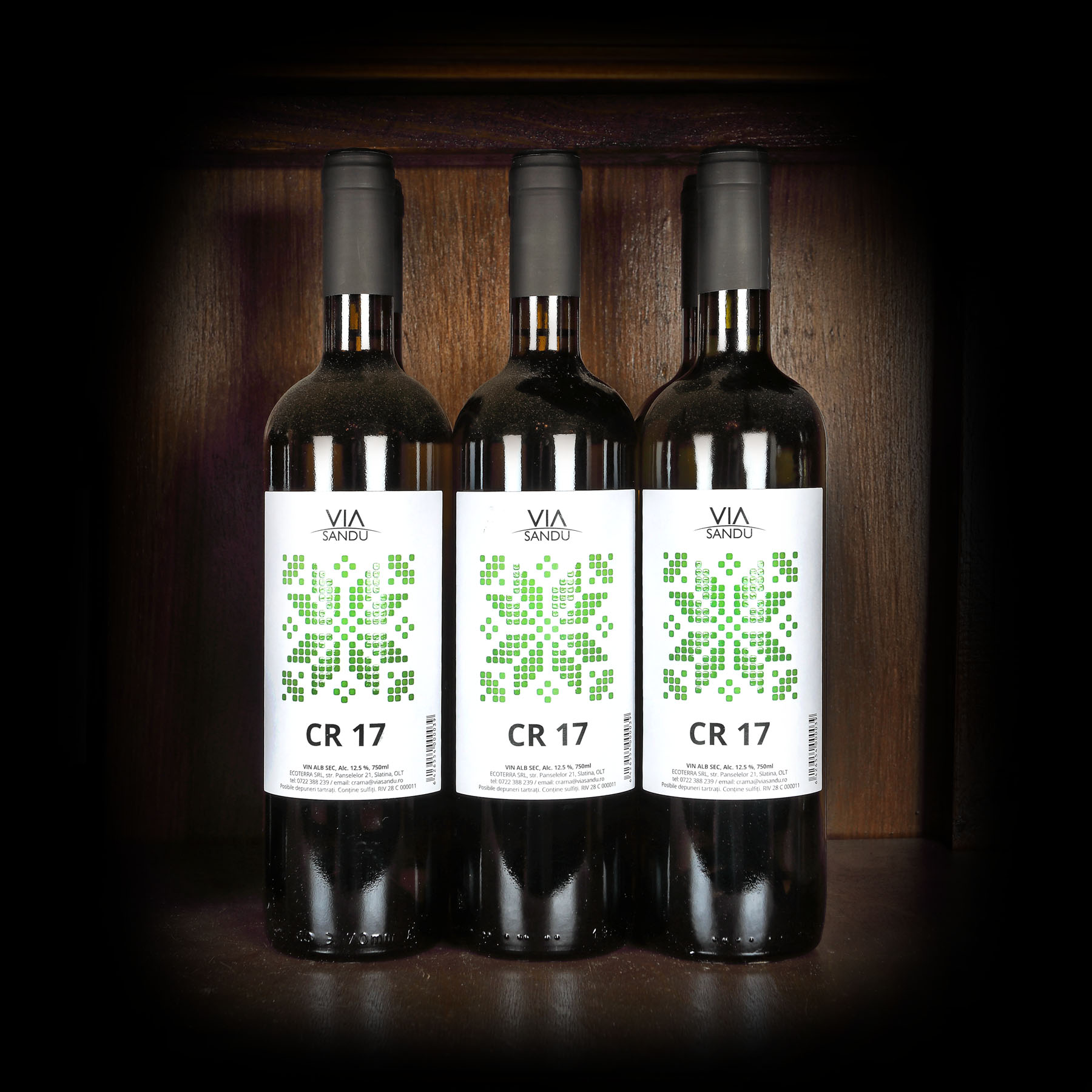 Lot de vin alb, Via Sandu CR17, Crâmpoșie, 2017, 6st x 0,75l 