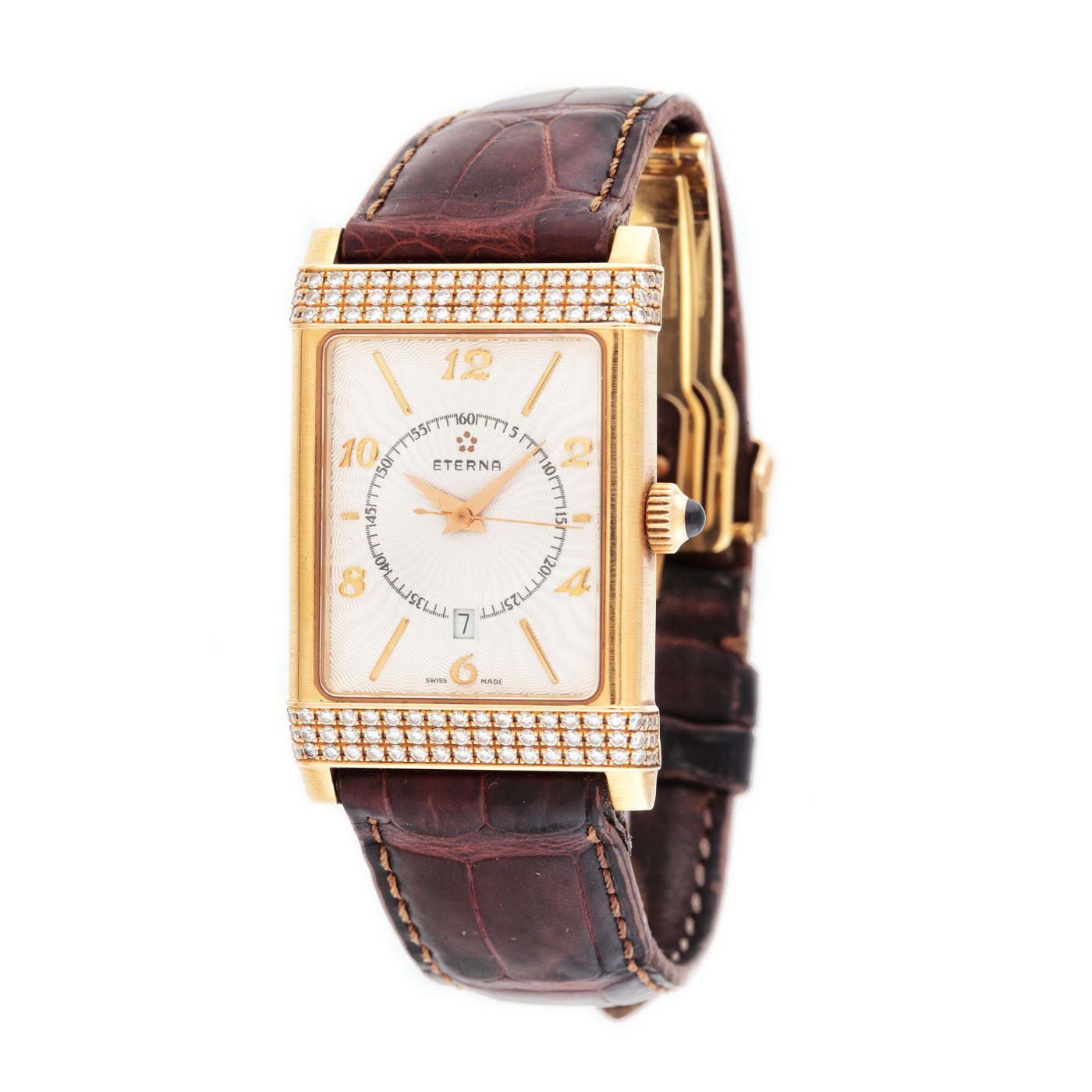 Eterna Matic women's watch, paved with diamonds, anniversary edition