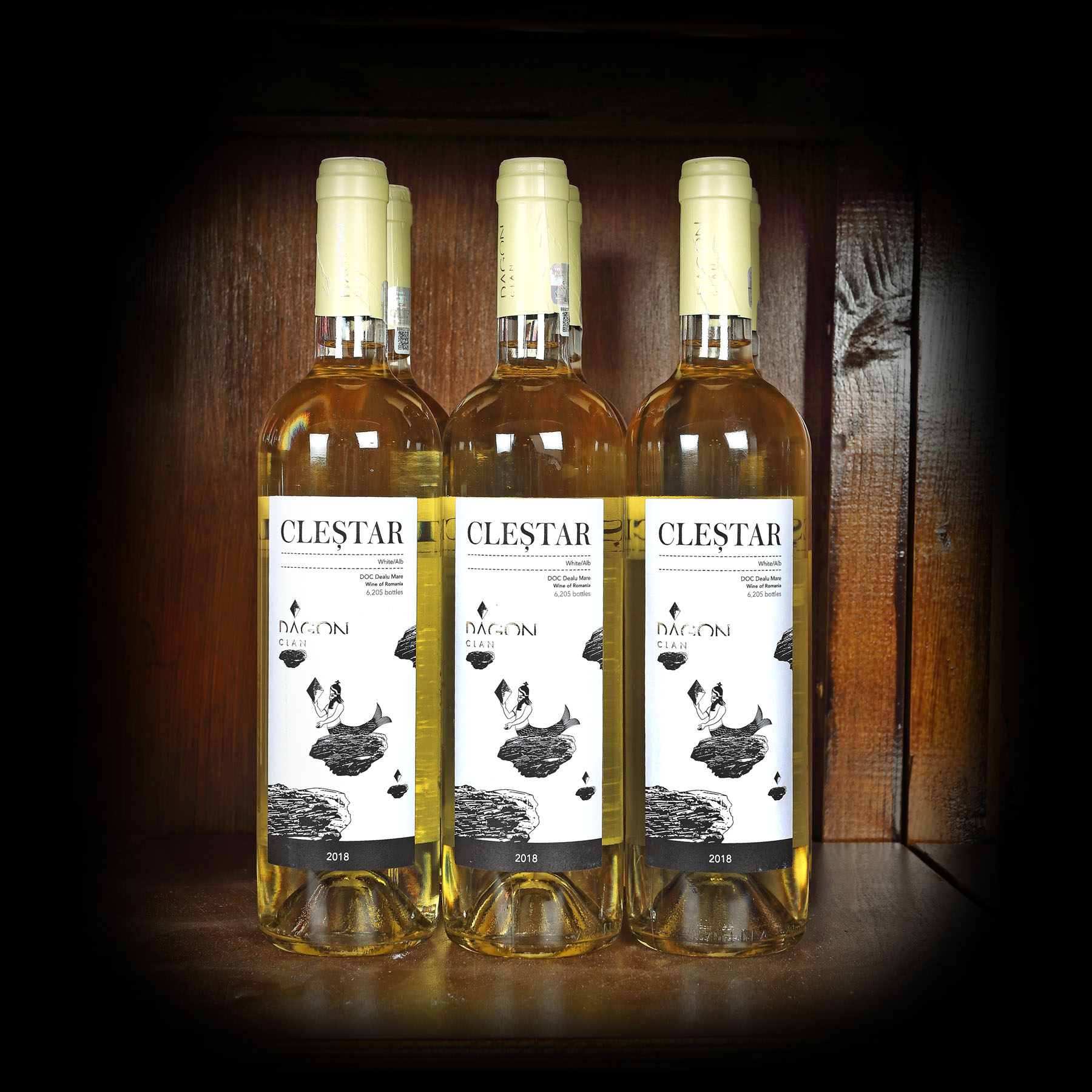 Lot de vin alb, Dagon Clan Cleștar, ediție limitată de 6205 sticle, 2018, 6st x 0,75l