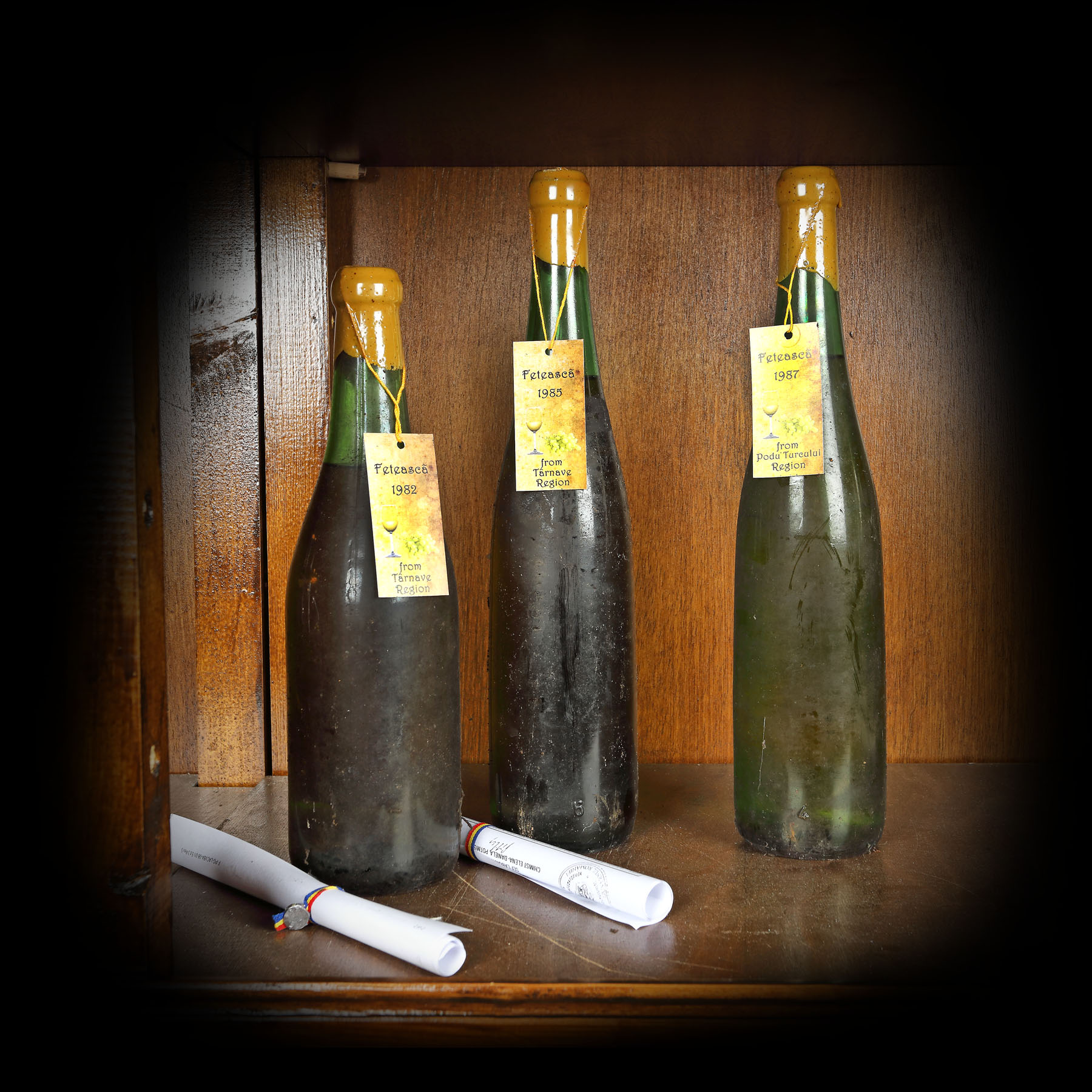 Fetească Albă de vinotecă, diverse zone, anii '80, 3st x 0,75l