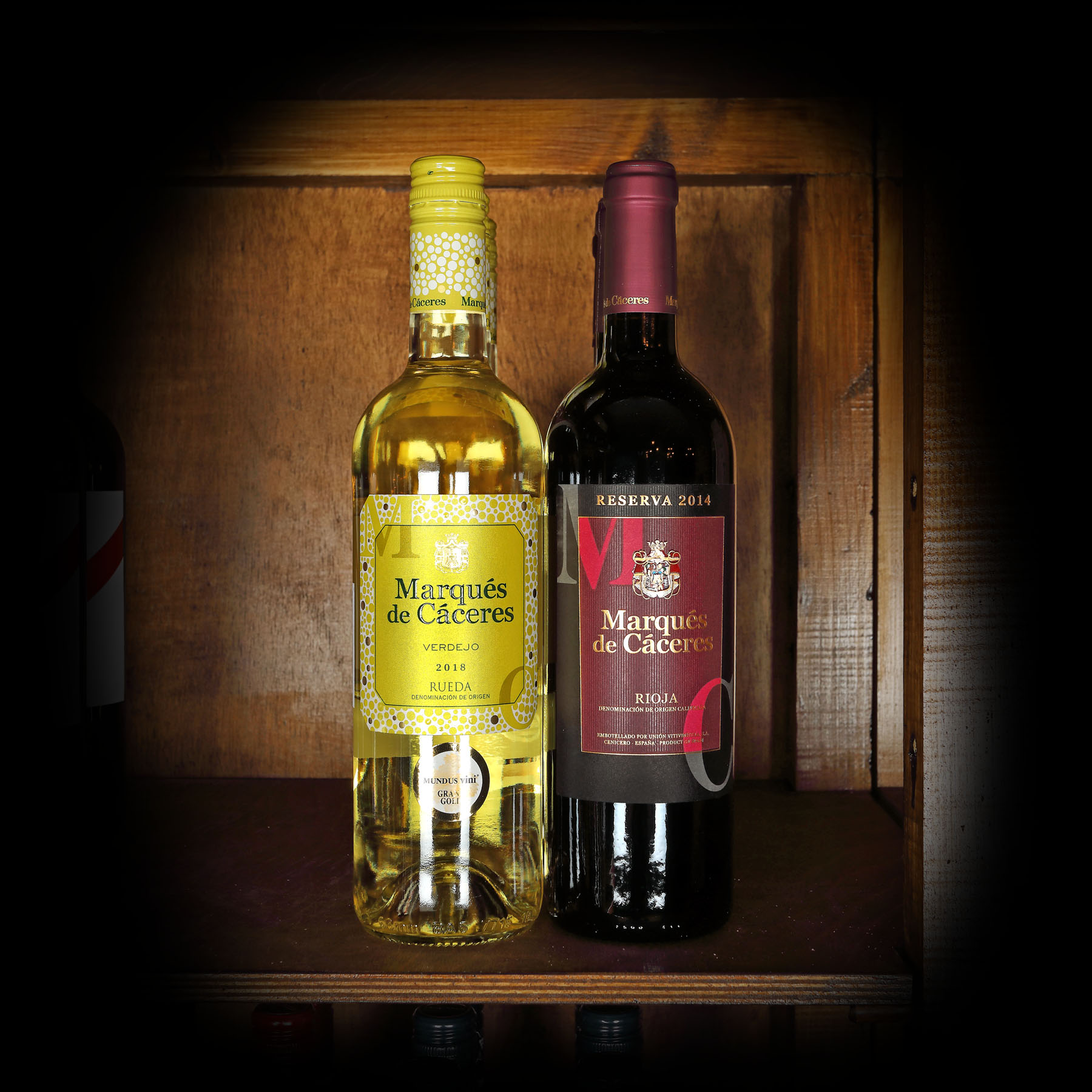 Lot de vinuri albe și roșii Marqués de Cáceres, Spania, 2014, 2018, 6st x 0,75l 