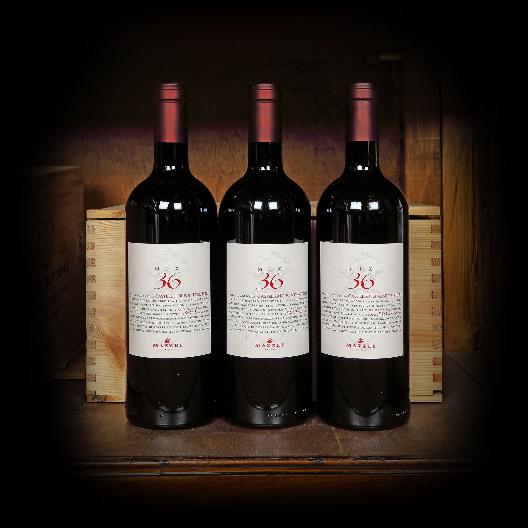 Lot de vinuri 36 Clone Sangiovese by Mazzei Castello di Fonterutoli, 2013-2014, 6st x 0,75l