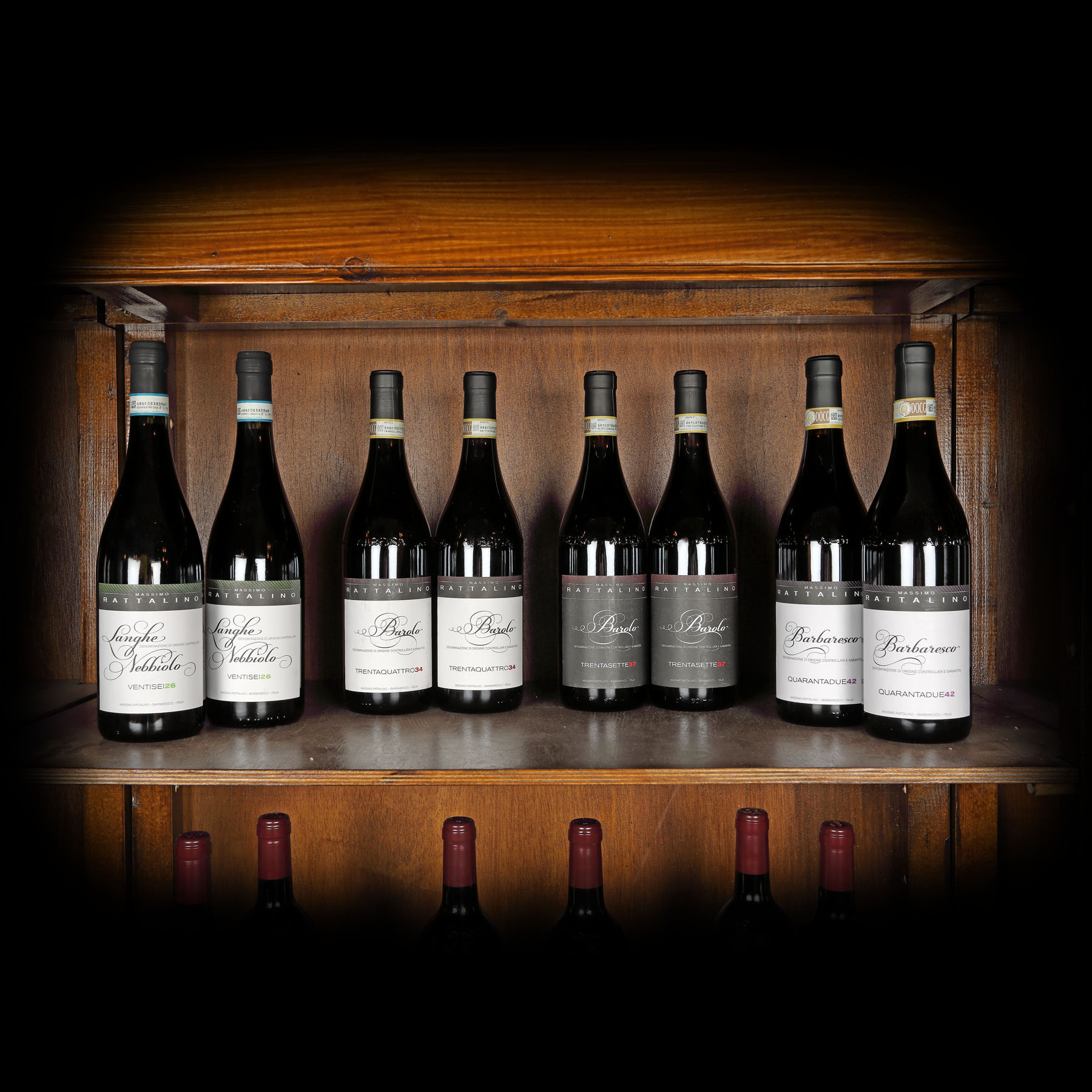 Lot format din "perle" din Piemonte, Barolo și Barbaresco DOC și DOCG, 2011-2016, 8st x 0,75l