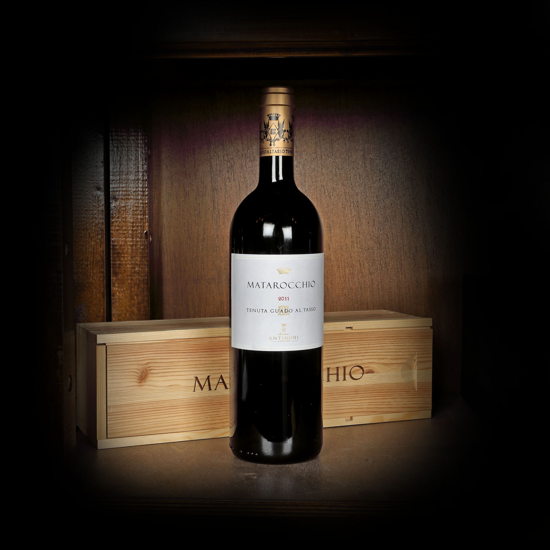 Sticlă de vin provenind de la Tenuta Guado Al Tasso Bolgheri, Matarocchio, Antinori, Toscana, 2011, 1st x 0,75l