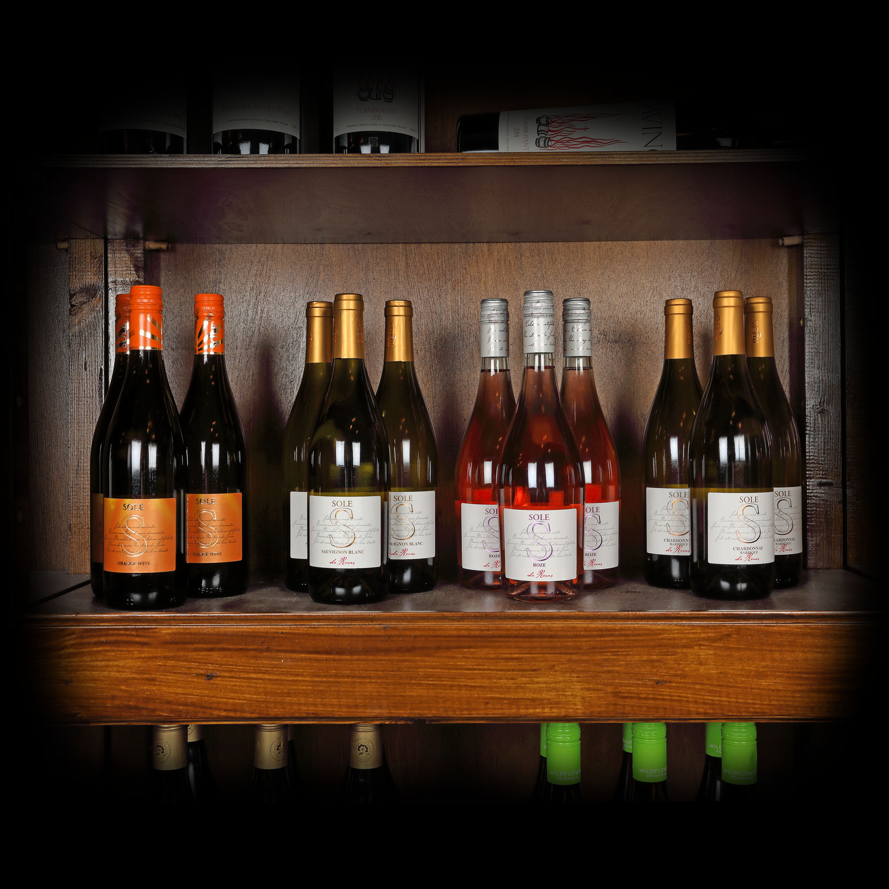 Lot de vinuri Recaș din gama Sole, Dealurile Banatului,  2018-2019, 12st x 0,75l 