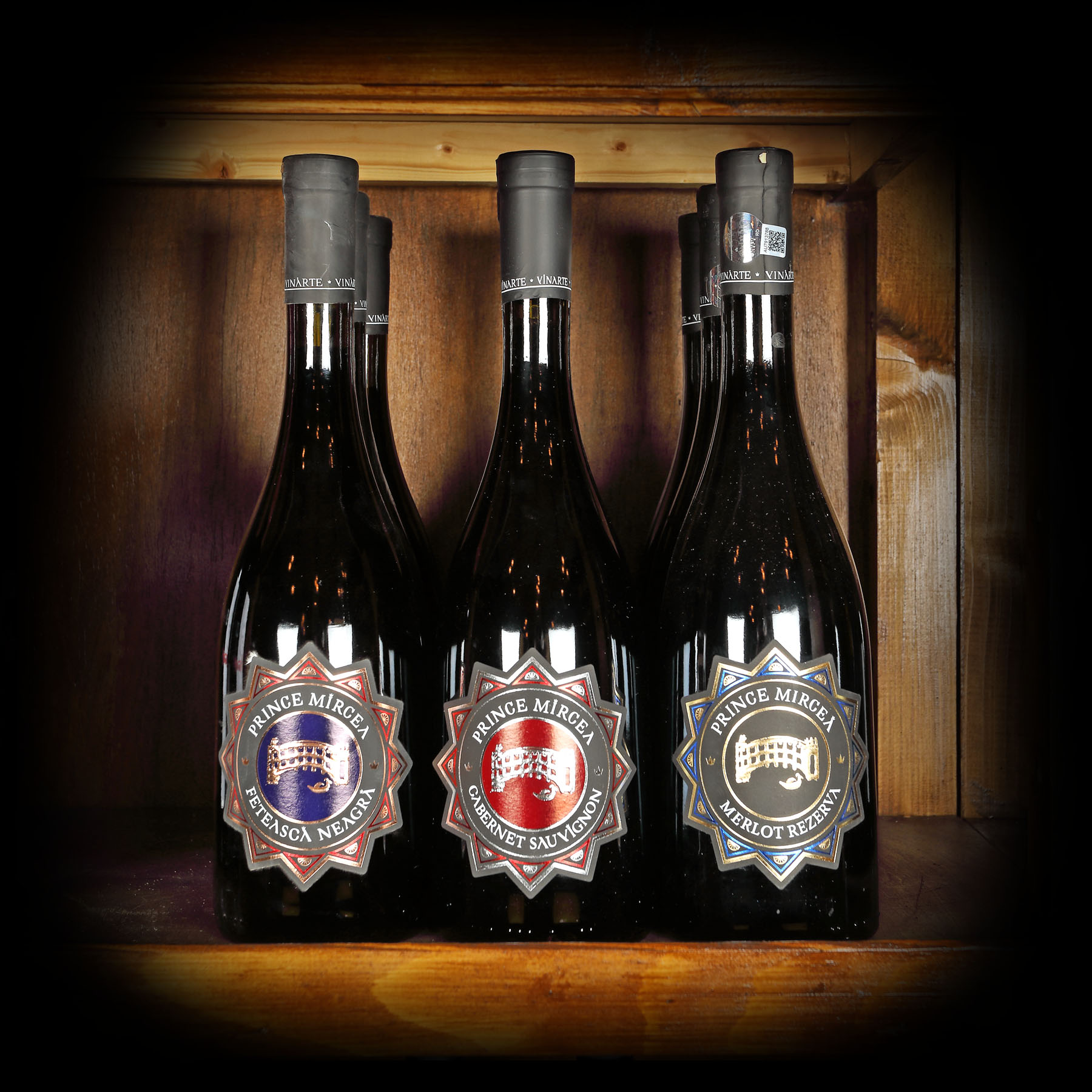 Lot de vinuri Prince Mircea, Vinarte, 2016/2018, 9st x 0,75l