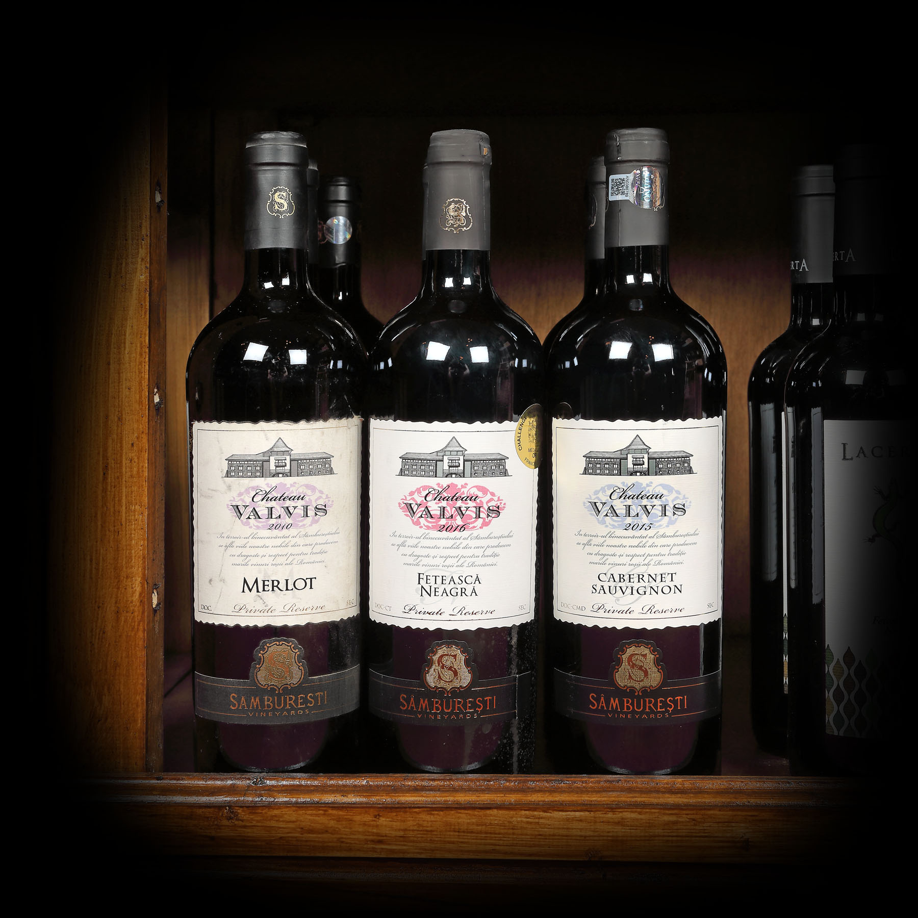 Lot de vinuri de la Sâmburești, Château Valvis, 2010-2016, 8st x 0,75l