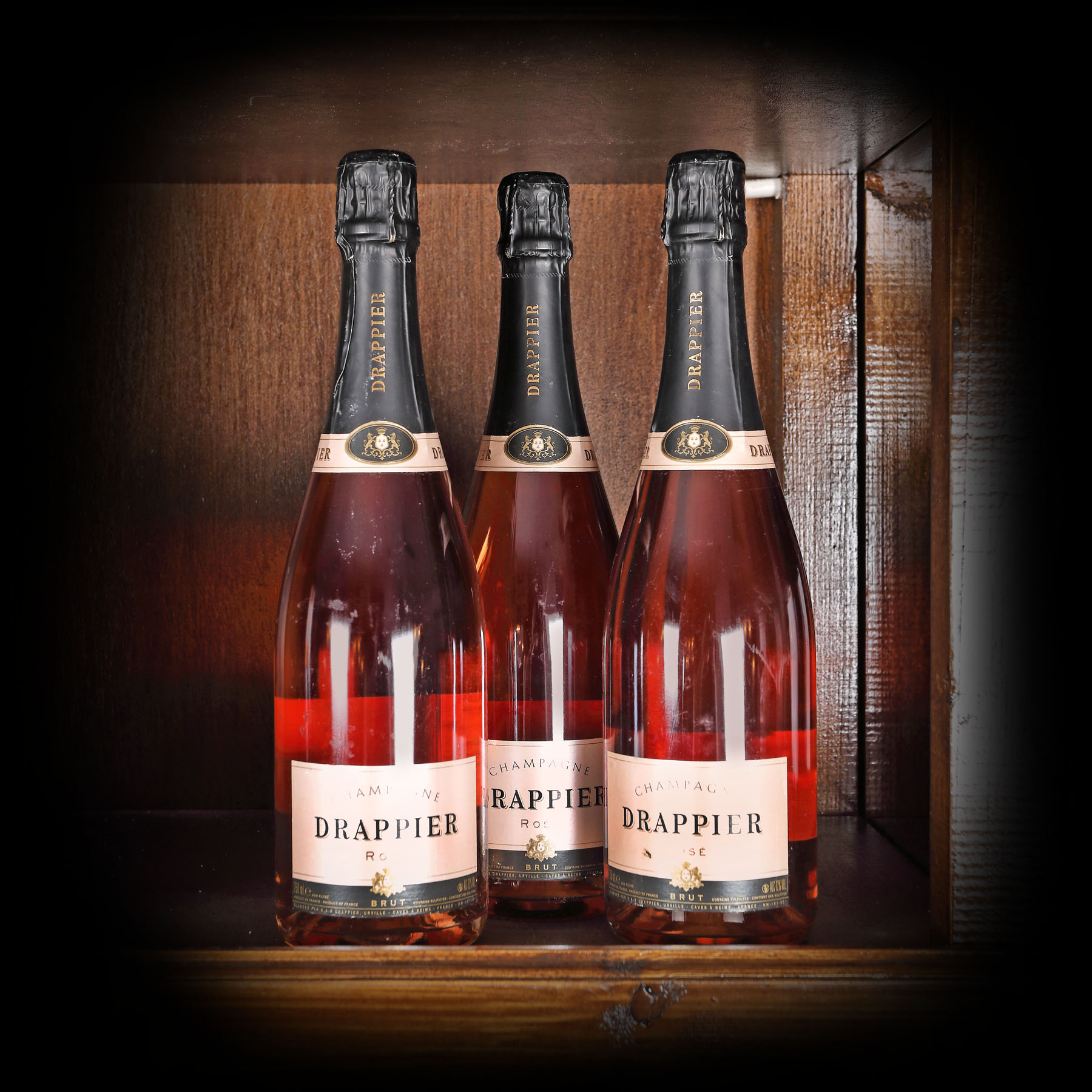 Champagne Drapier, rosé, NV, 3st x 0,75l